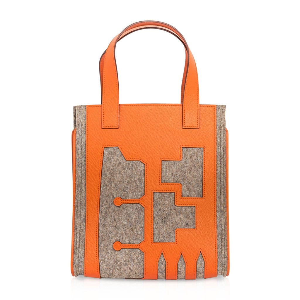 Hermes Petit h Skeleton Tote Feu Pascale Mussard Limited Edition Bag