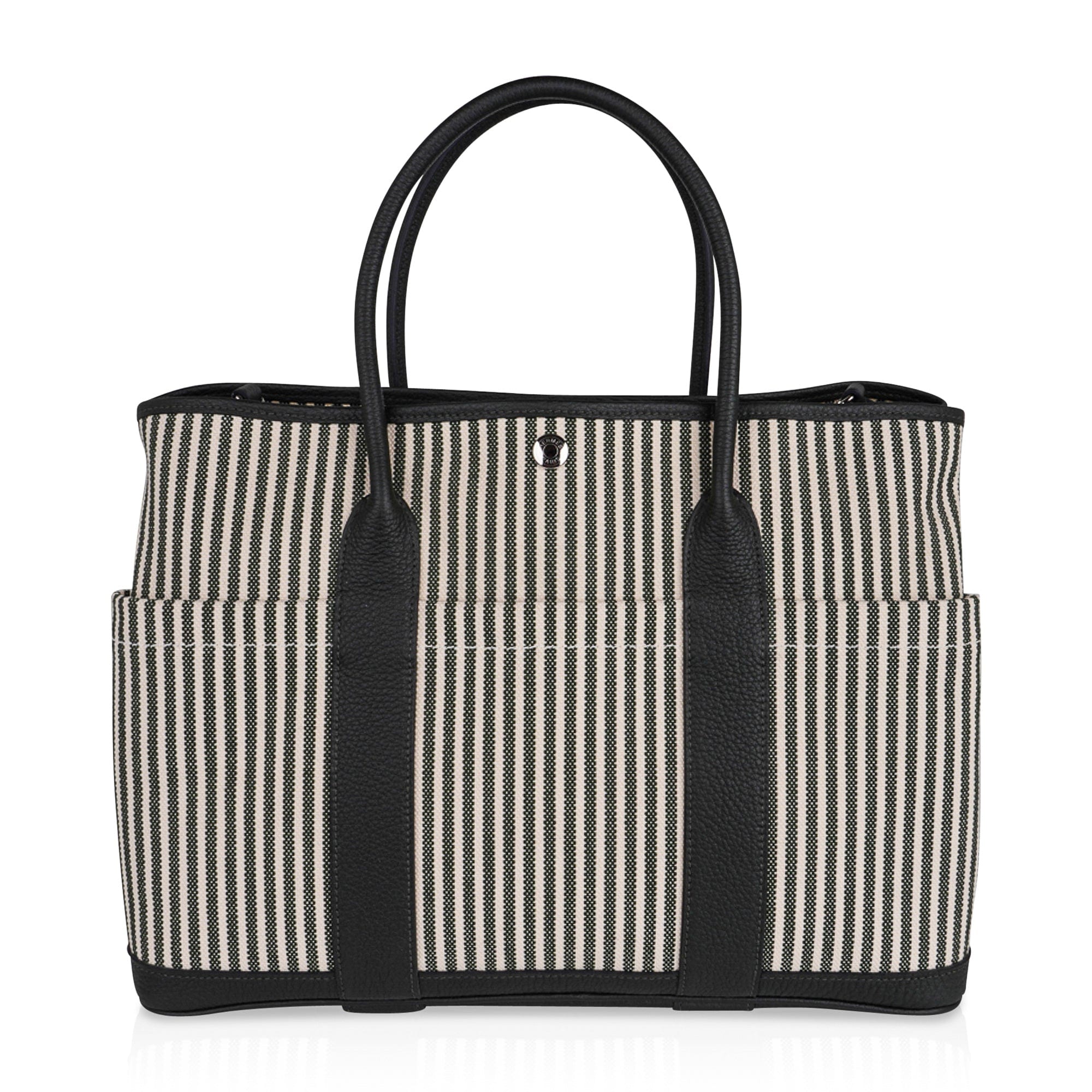 Hermes Garden Party Striped Tote