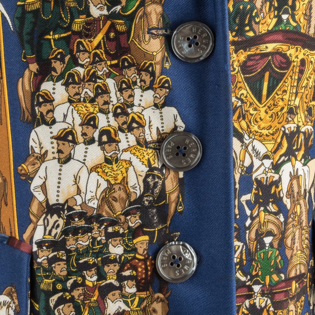 Hermes Vintage Jacket Grand Cortege A Moscou Silk Scarf Print 38 / 6 - mightychic