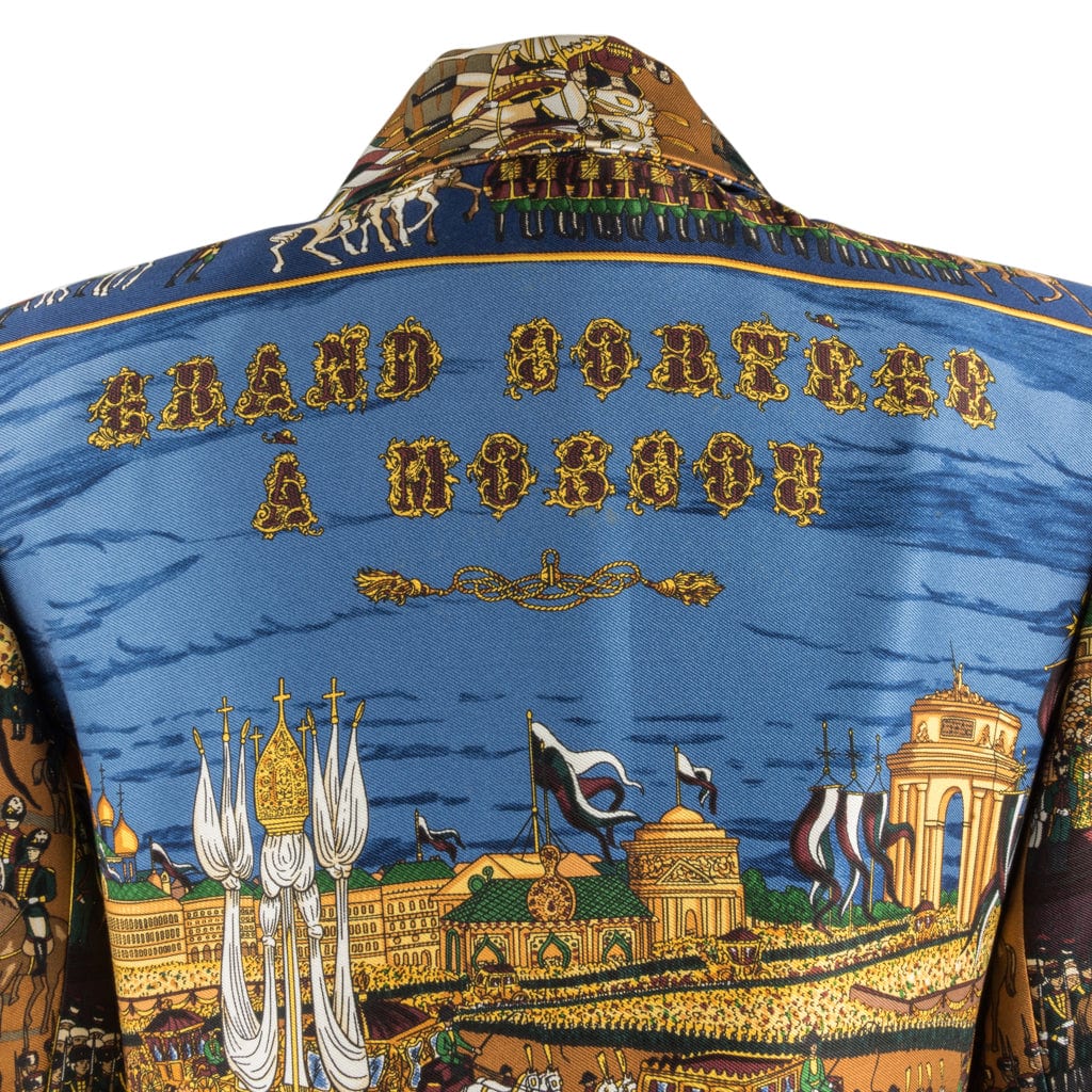 Hermes Vintage Jacket Grand Cortege A Moscou Silk Scarf Print 38 / 6 - mightychic