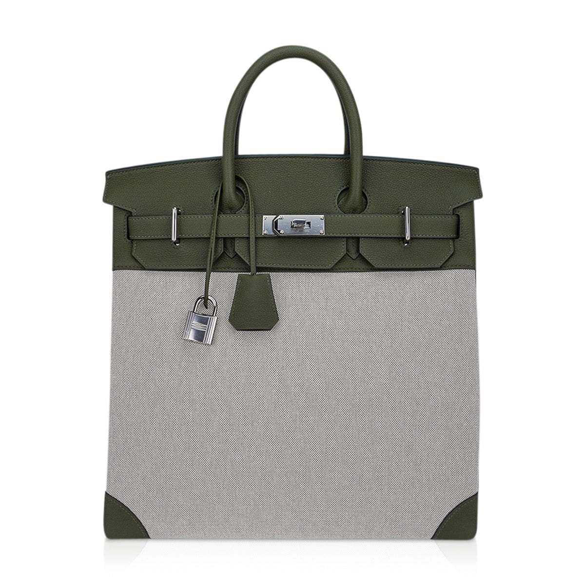 Hermes HAC Birkin Bag Grey Togo with Palladium Hardware 40 Gray