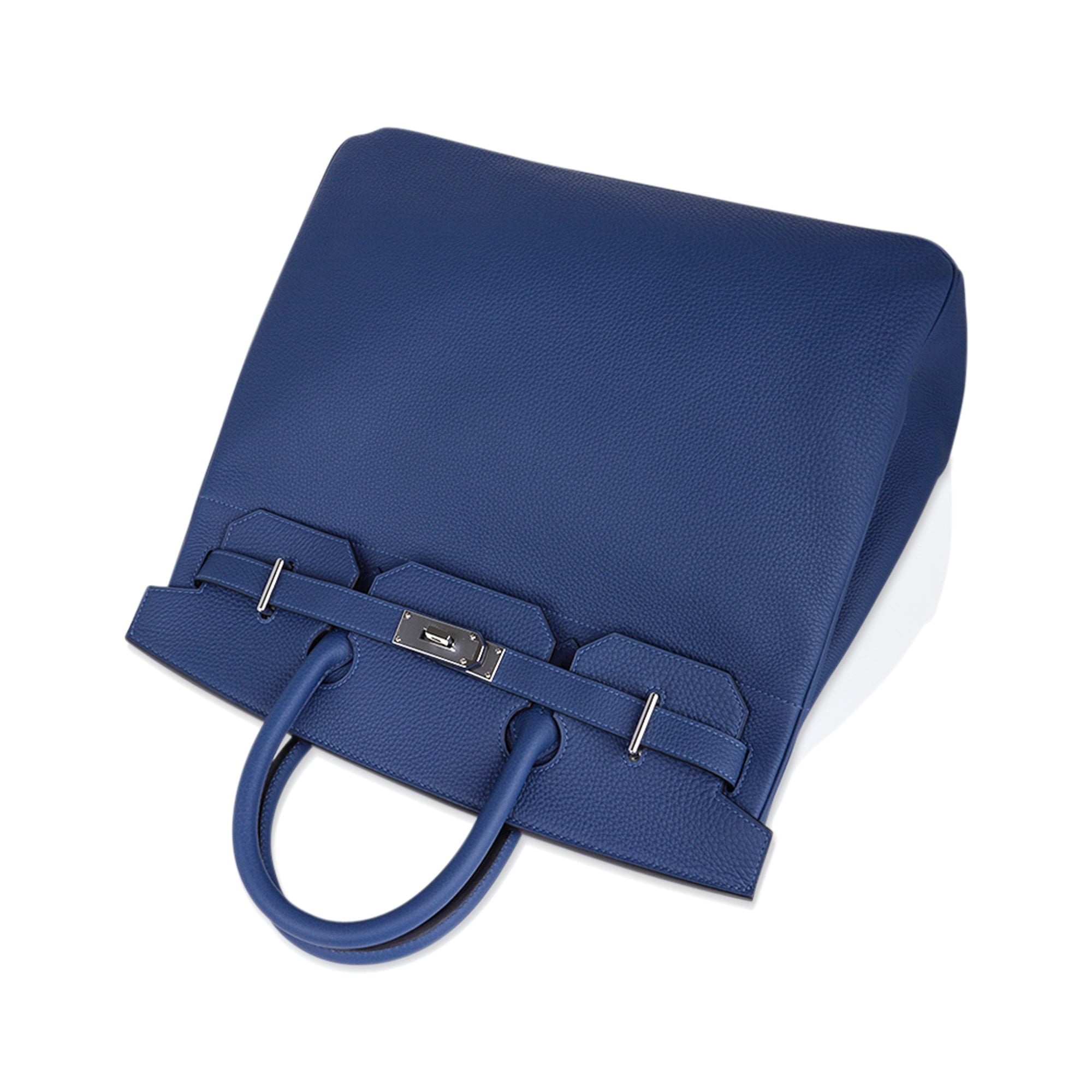 Hermes HAC (Haut à Courroies) Birkin 40 Bag Bleu Nuit Feutre & Bleu de –  Mightychic