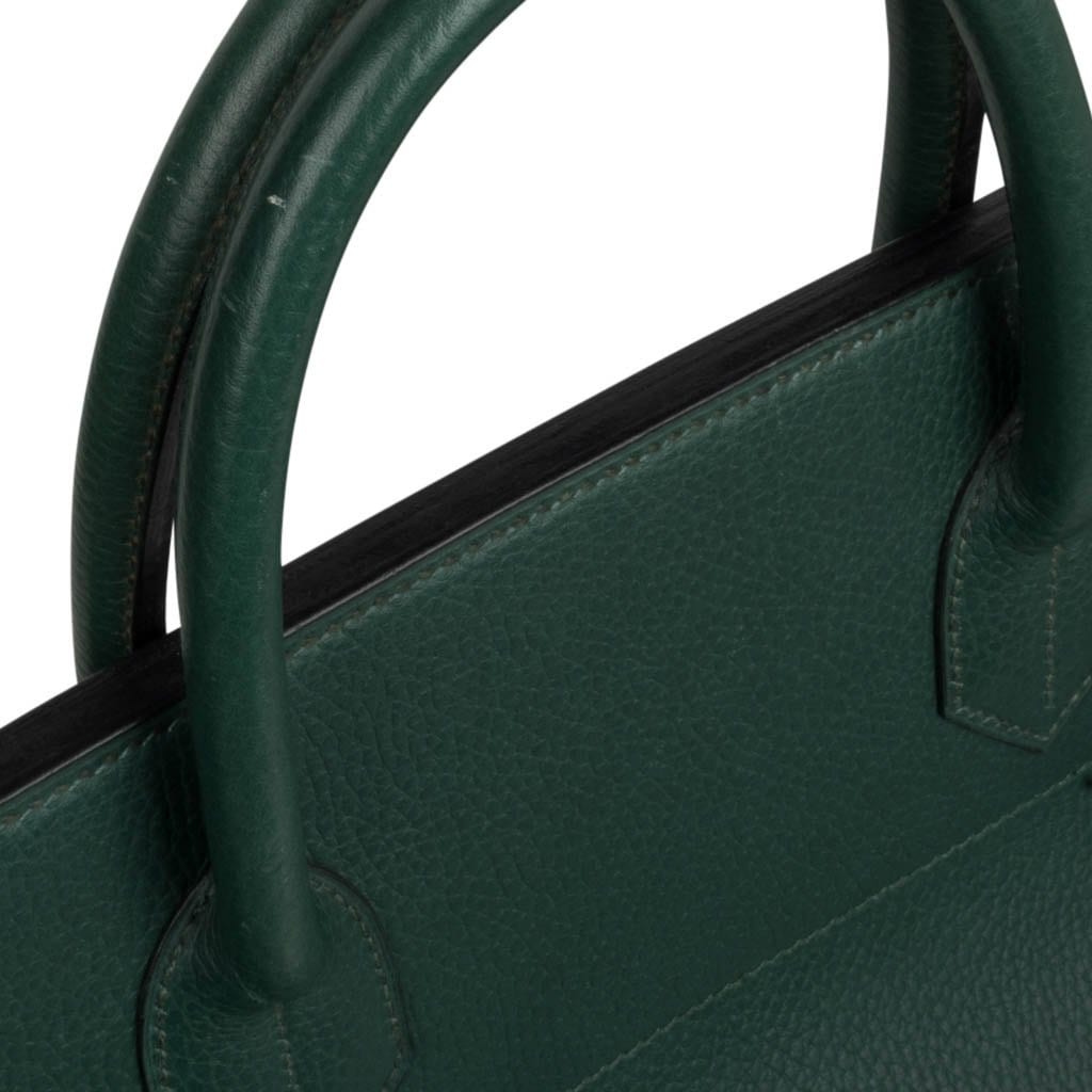 Hermès HAC bag 45 Burgundy leather Dark red ref.239655 - Joli Closet