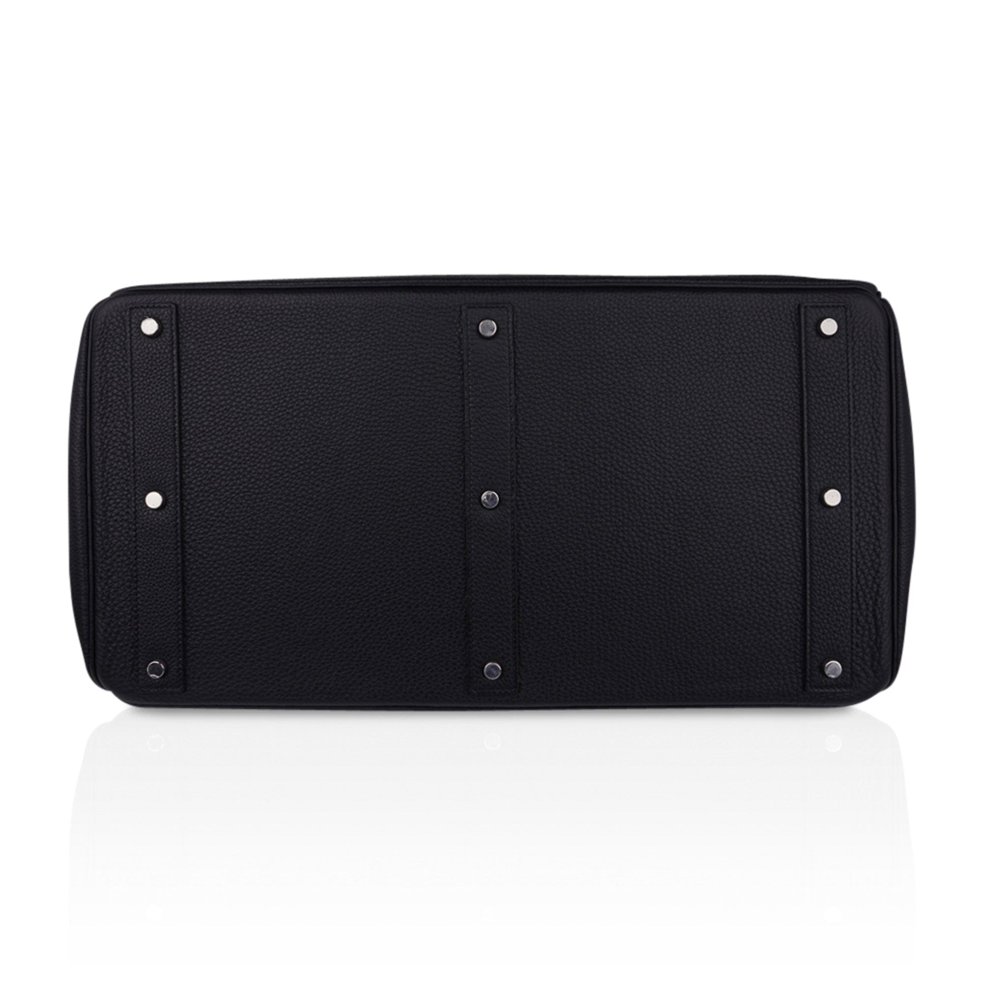 Hermes HAC 50 Birkin Bag Black Palladium Hardware Togo Leather • MIGHTYCHIC  • 