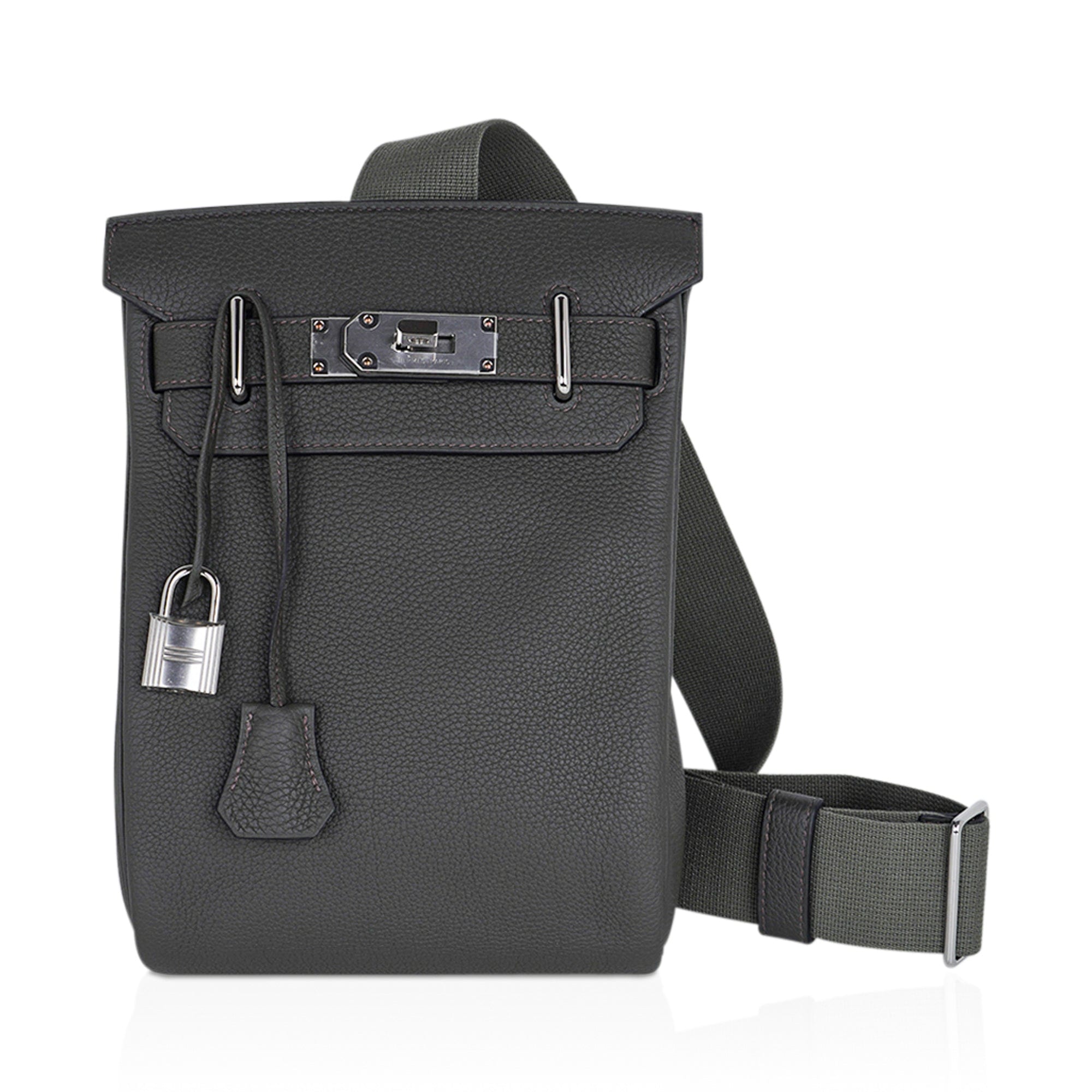 Hermes HAC A Dos GM Backpack Black Togo Palladium Hardware