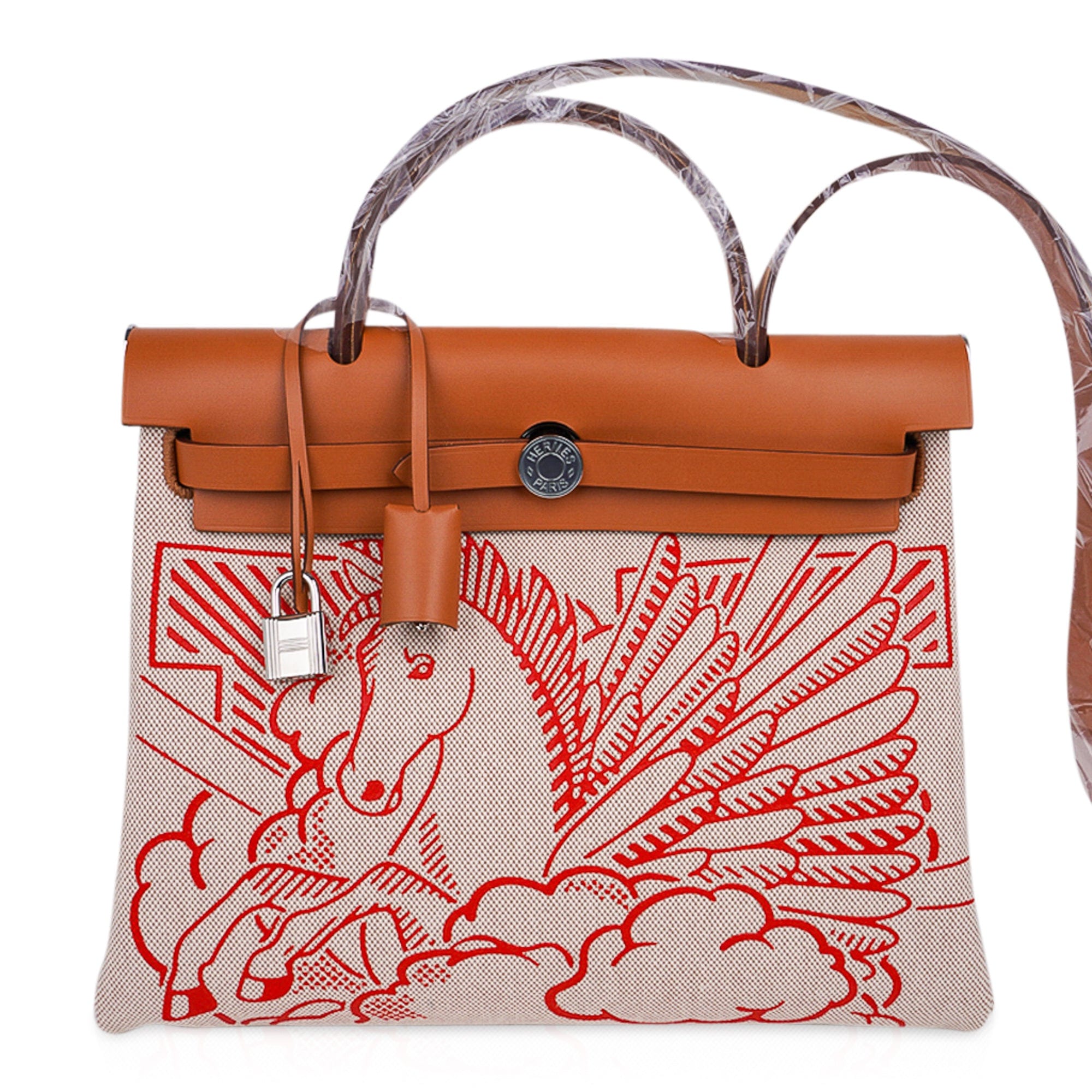 Hermes, Bags, Authentic Brand New Hermes Herbag Red Pegasus