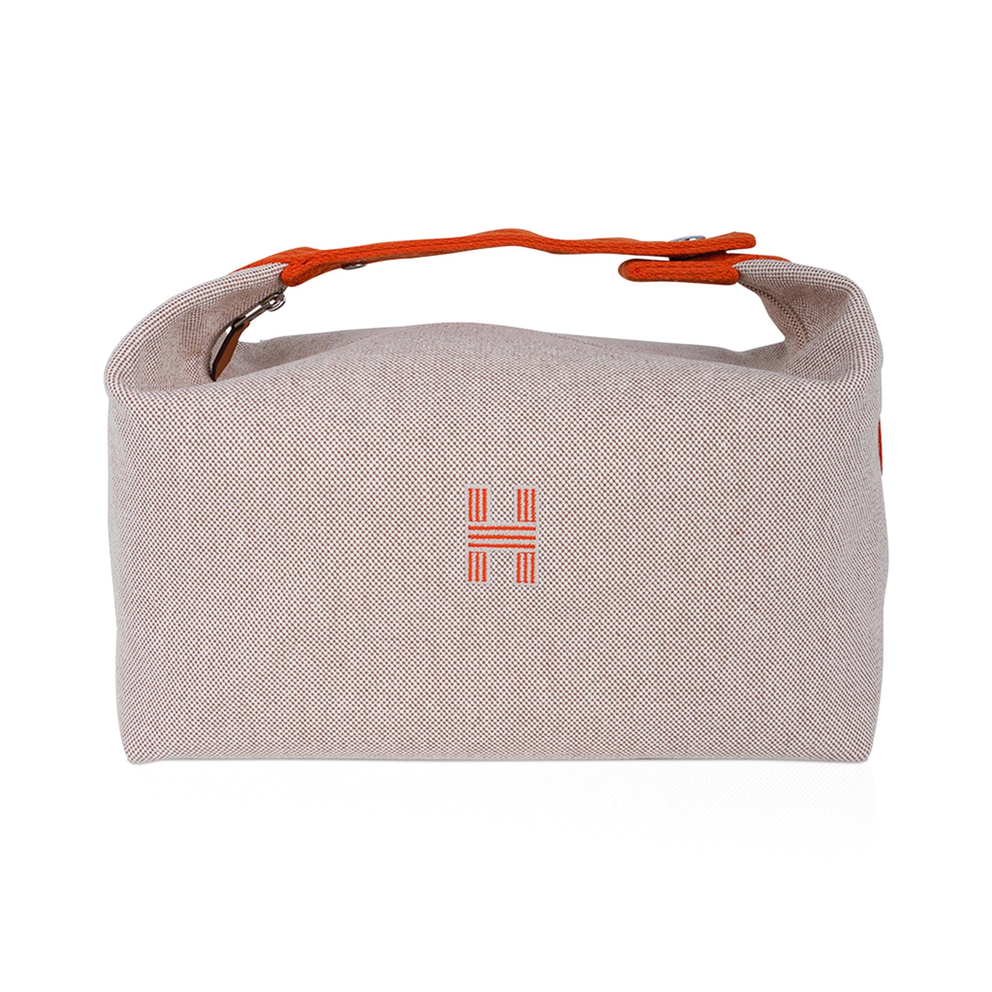 Hermēs (Hermes) Toile Herline Tote Size MM - With Lock and Key