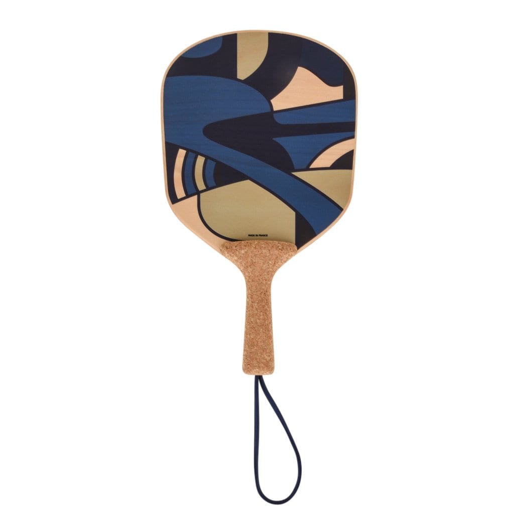 Hermes Paddle Ball Jex D'Animaux Set Blue Noir New - mightychic
