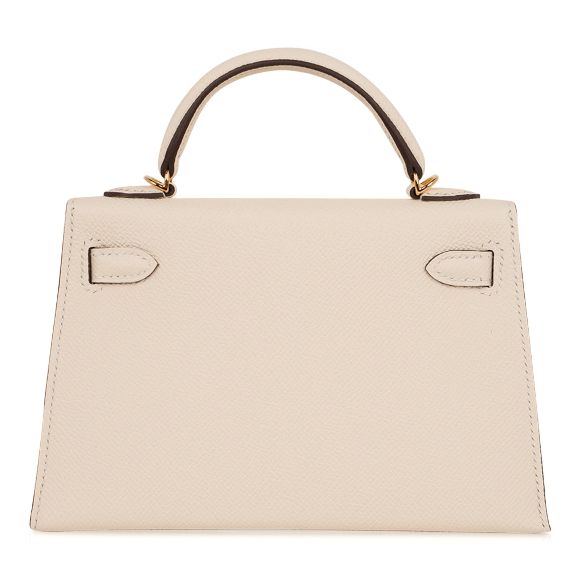 Hermes Mini Kelly 20 Sellier Bag in Nata Epsom Leather with Gold Hardw ...