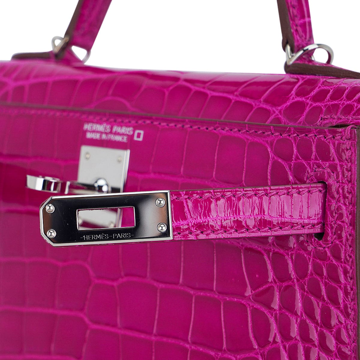 Hermes Limited Edition Mini Kelly 20 Sellier Rose Scheherazade