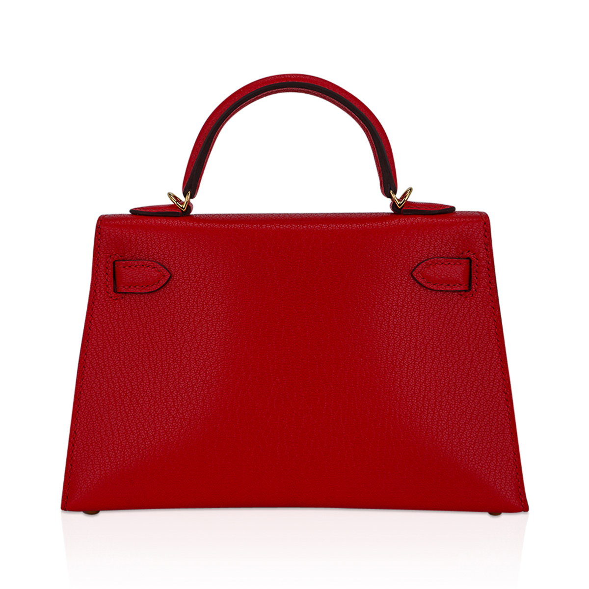 Hermes Kelly Sellier 20 Mini Rouge de Coeur Bag Chevre Leather Gold Hardware