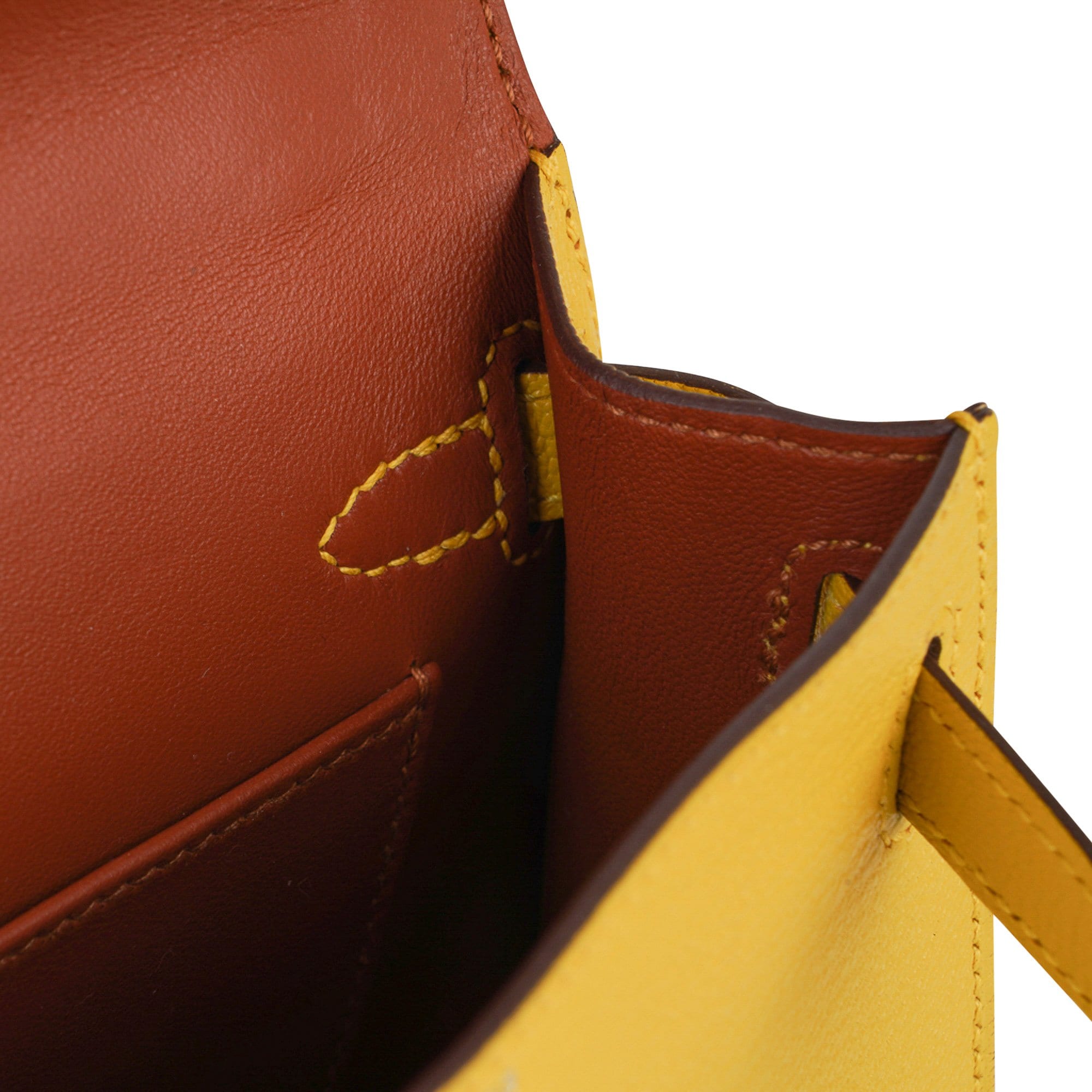 Hermes Kelly MINI Sellier 20 cm Poppy Orange Chevre Gold Hardware Bag