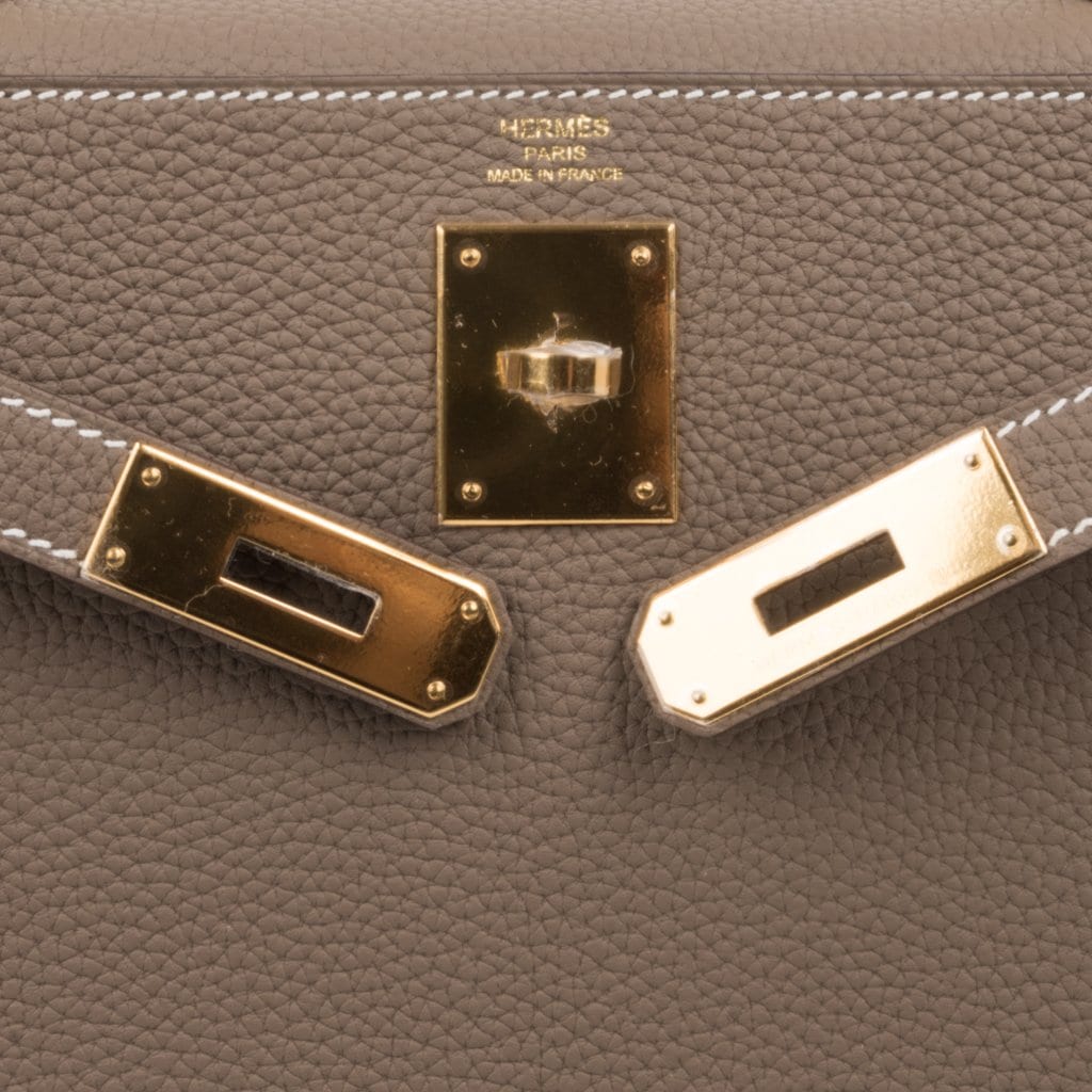 Hermes Birkin Bag 35cm Etoupe Togo Gold Hardware