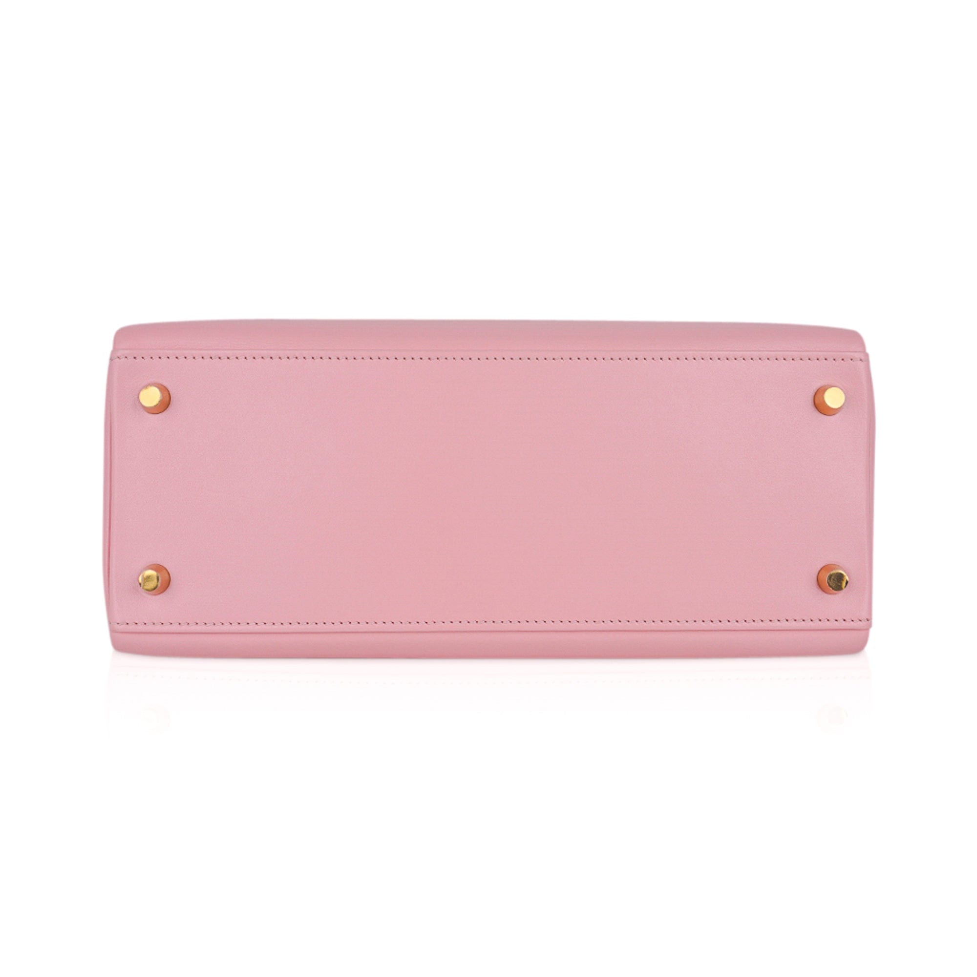 Hermes Kelly 28 Bag Rose Sakura Gold Hardware Swift Leather – Mightychic