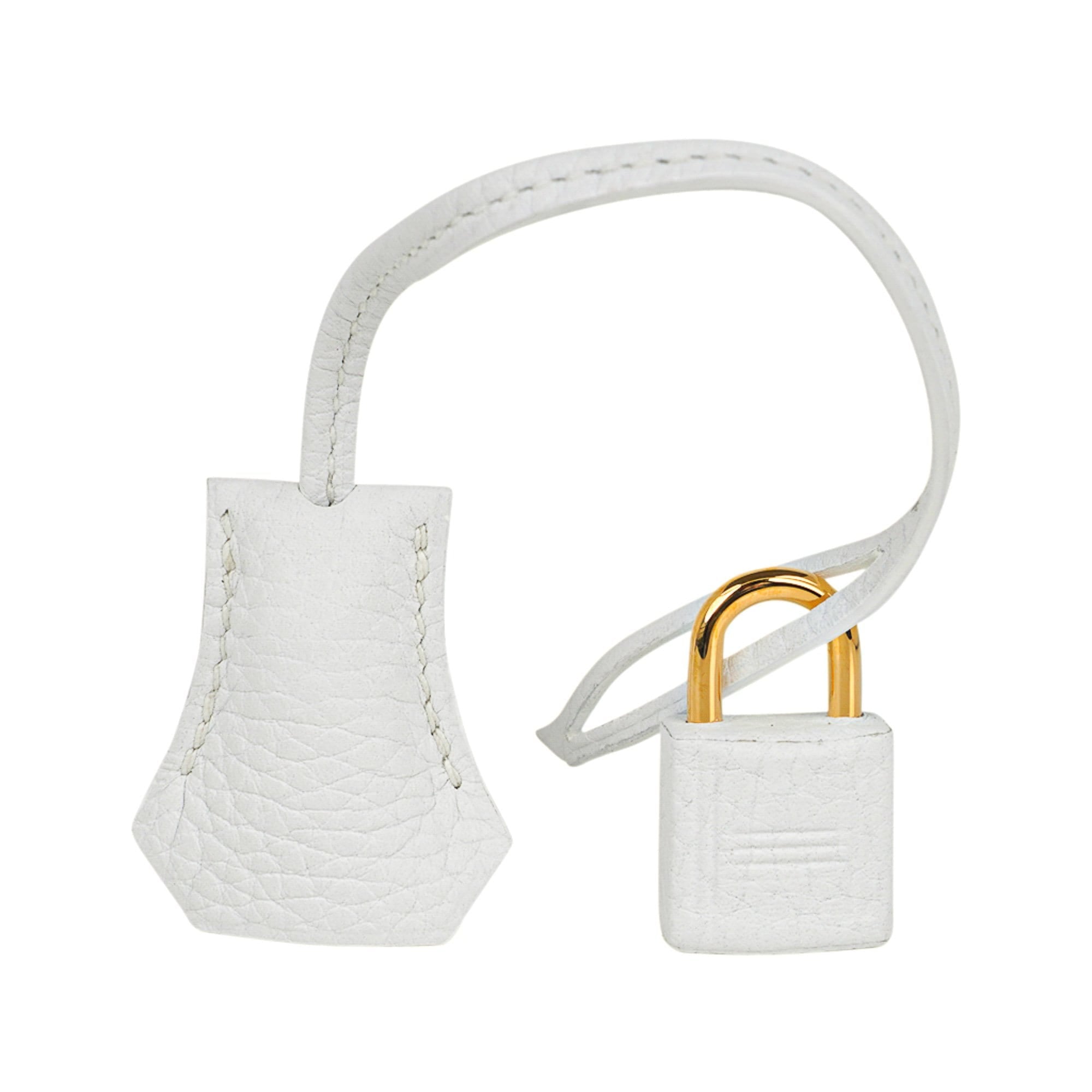 Hermès White Clemence Jpg Shoulder Kelly 40 40cm 