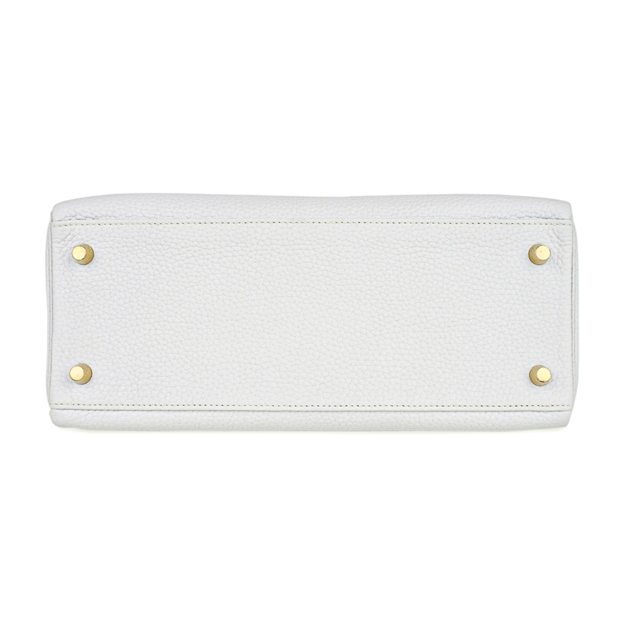 White Hermès Kelly 35cm handbag