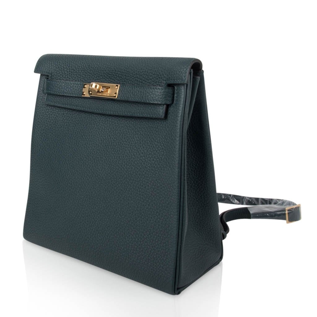 Hermès Black Clémence Kelly Ado Backpack 22 Gold Hardware Available For  Immediate Sale At Sotheby's