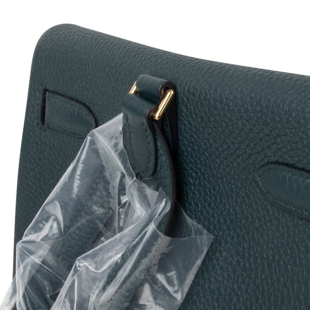 Hermes Kelly Ado II Backpack Vert Cypress Gold Hardware New – Mightychic