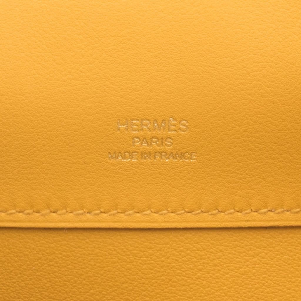 Hermes Kelly Pochette Jaune Ambre Swift Gold Hardware – Madison
