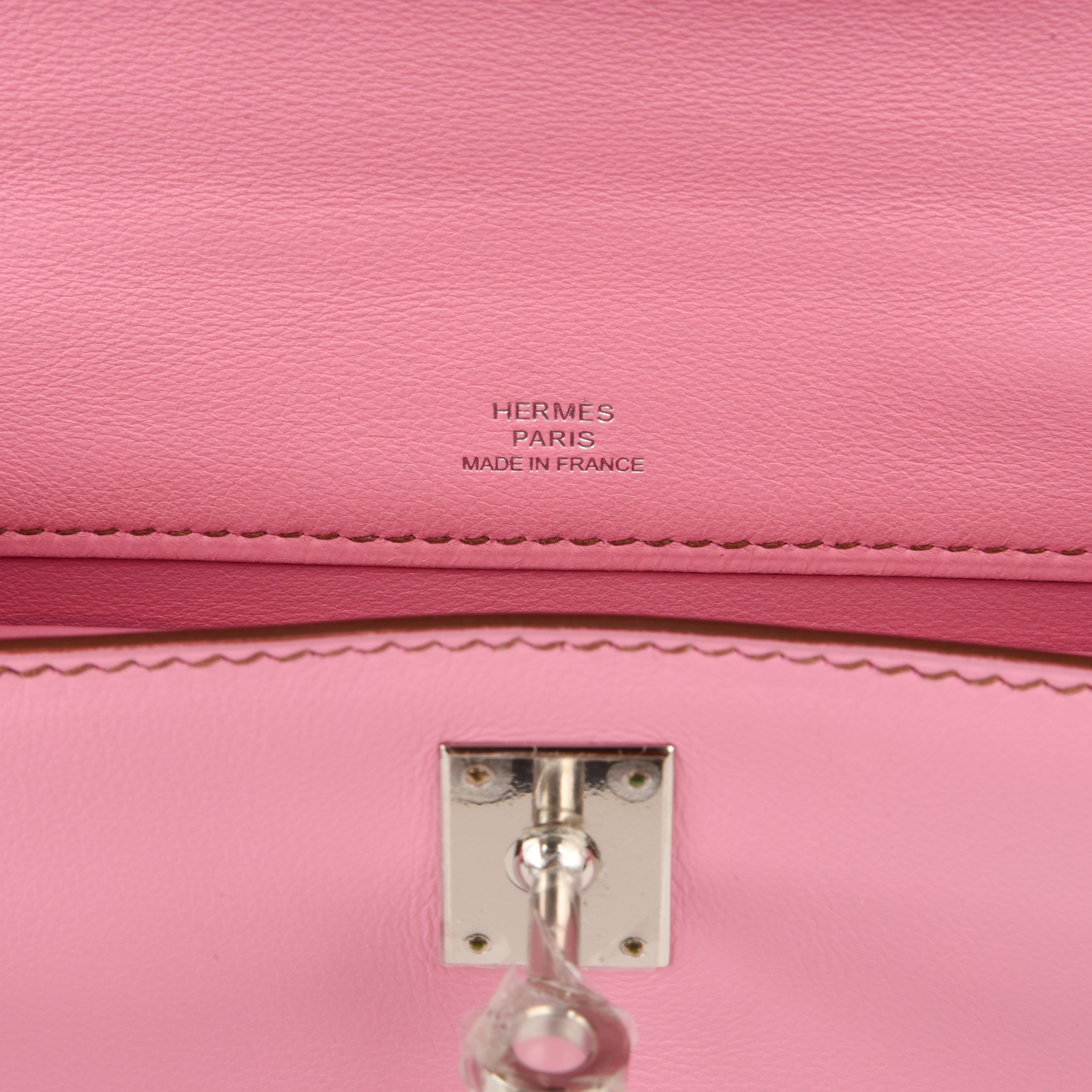 Kelly danse leather crossbody bag Hermès Pink in Leather - 24397949