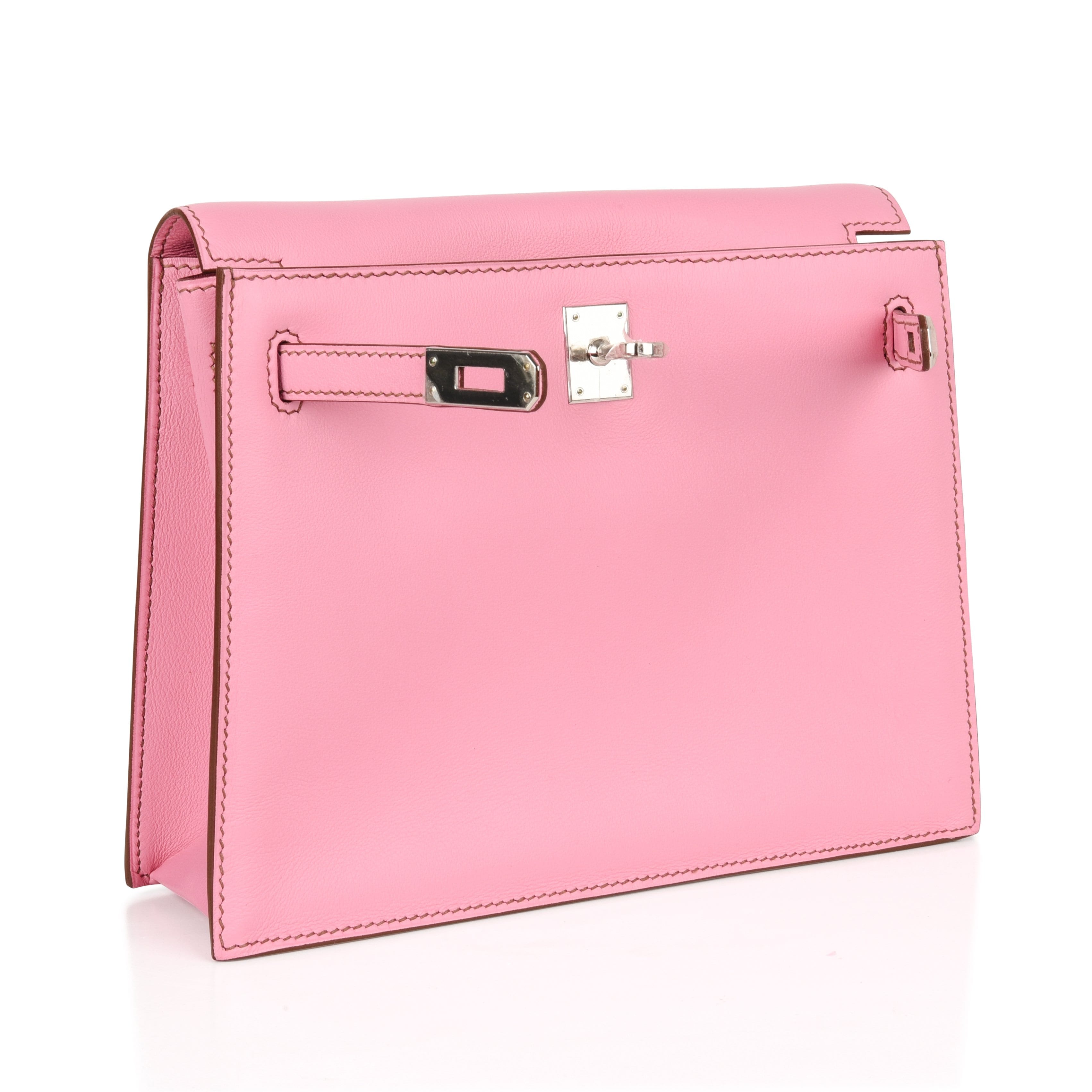 Hermes Kelly Danse Bag Designer Hermes Kelly shoulder bag pink