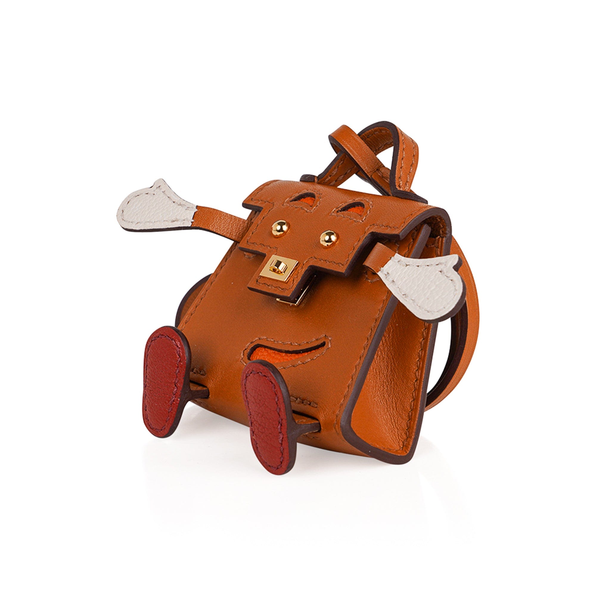 Leather Bag Charm for Purse Handmade Horse Key Chaincartoon 