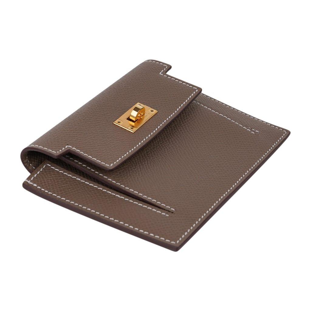 Hermes Constance Slim Wallet Waist Belt Bag Etoupe Gold Hardware –  Mightychic