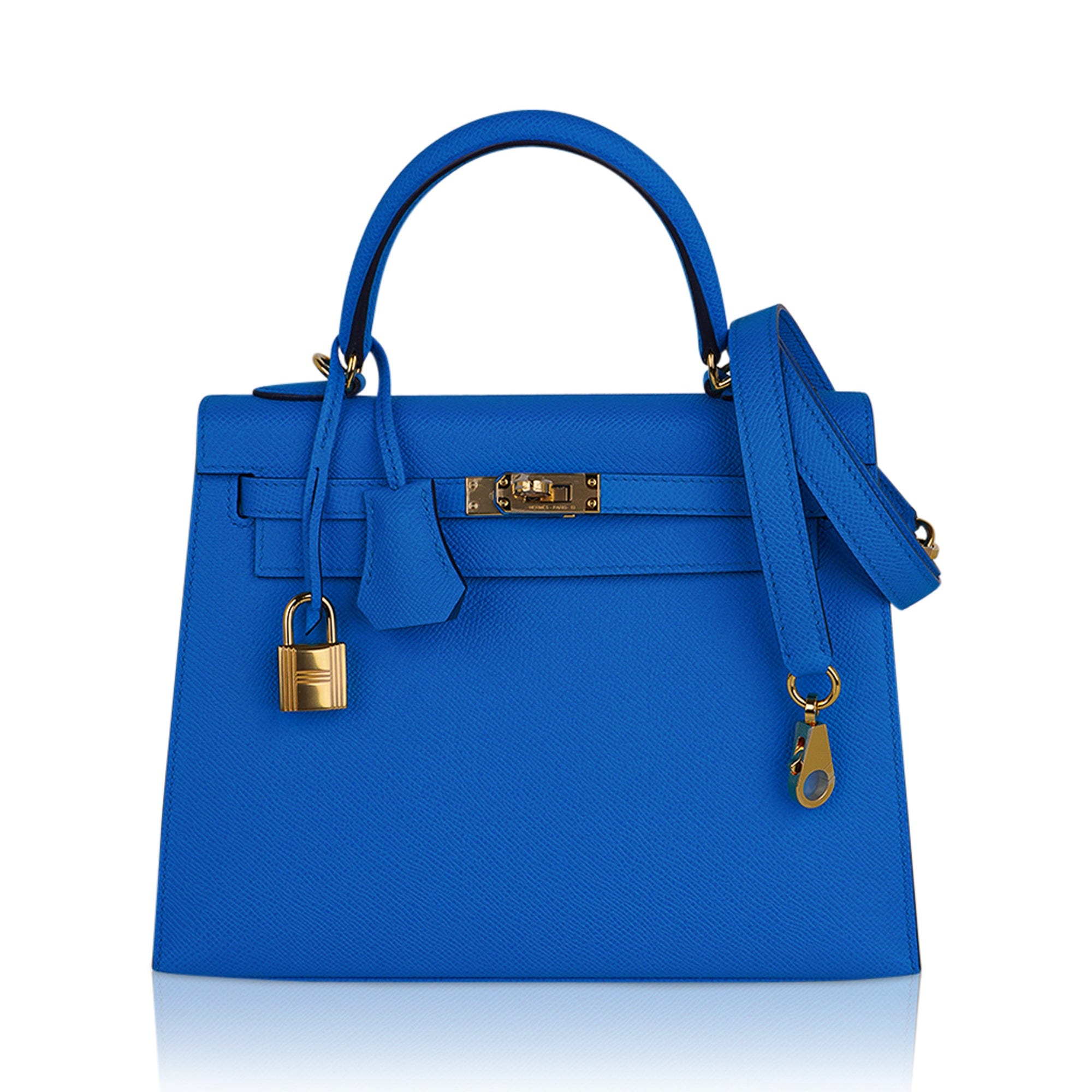 Hermès Kelly Gris Meyer Togo Depeches Handbag