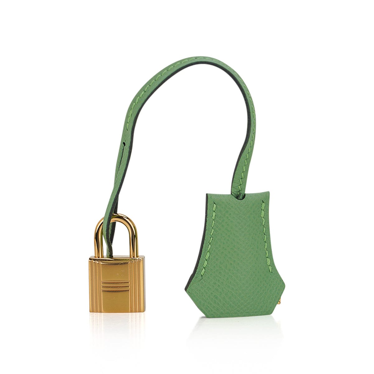 Hermès Kelly 25 Sellier Vert Criquet Epsom with Gold Hardware