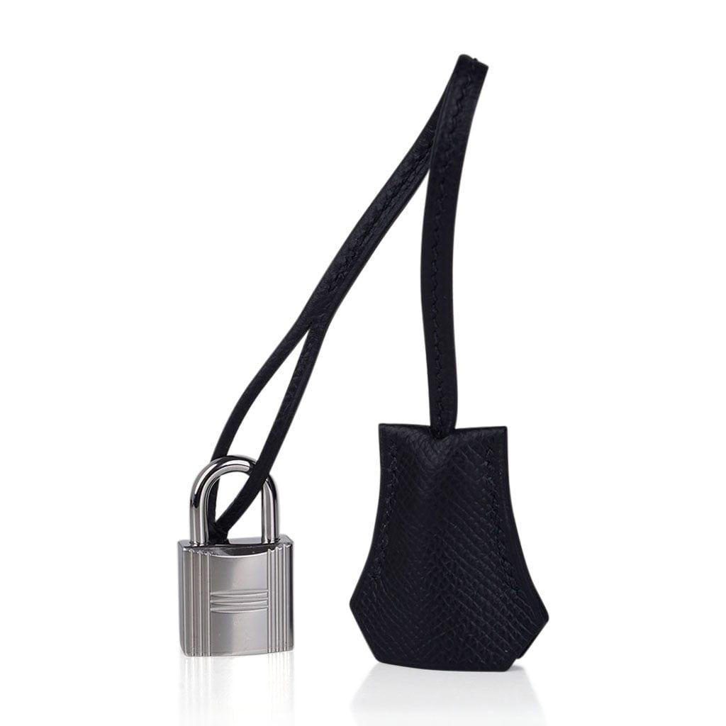 Hermes Kelly 28 Sellier Black Palladium Hardware Epsom Leather Bag –  Mightychic