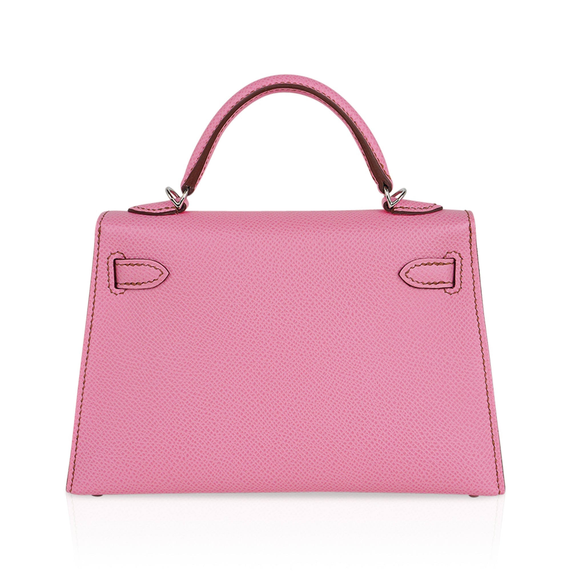 Hermes Mini Kelly 20 Sellier Bag in 5P Pink Bubblegum Epsom Leather wi –  Mightychic
