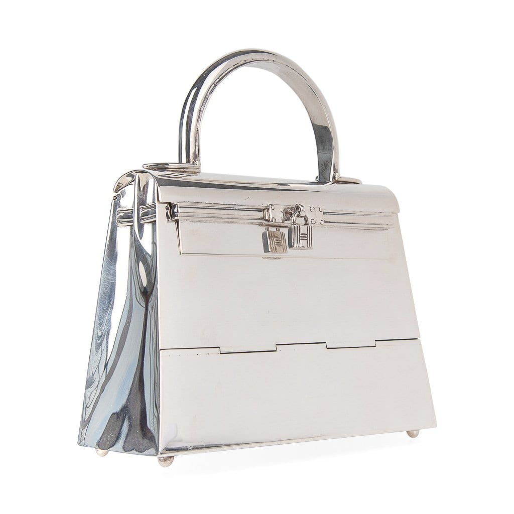 Hermes Kelly 15 Bag Sterling Silver Vintage Limited Edition Chaine D'A –  Mightychic