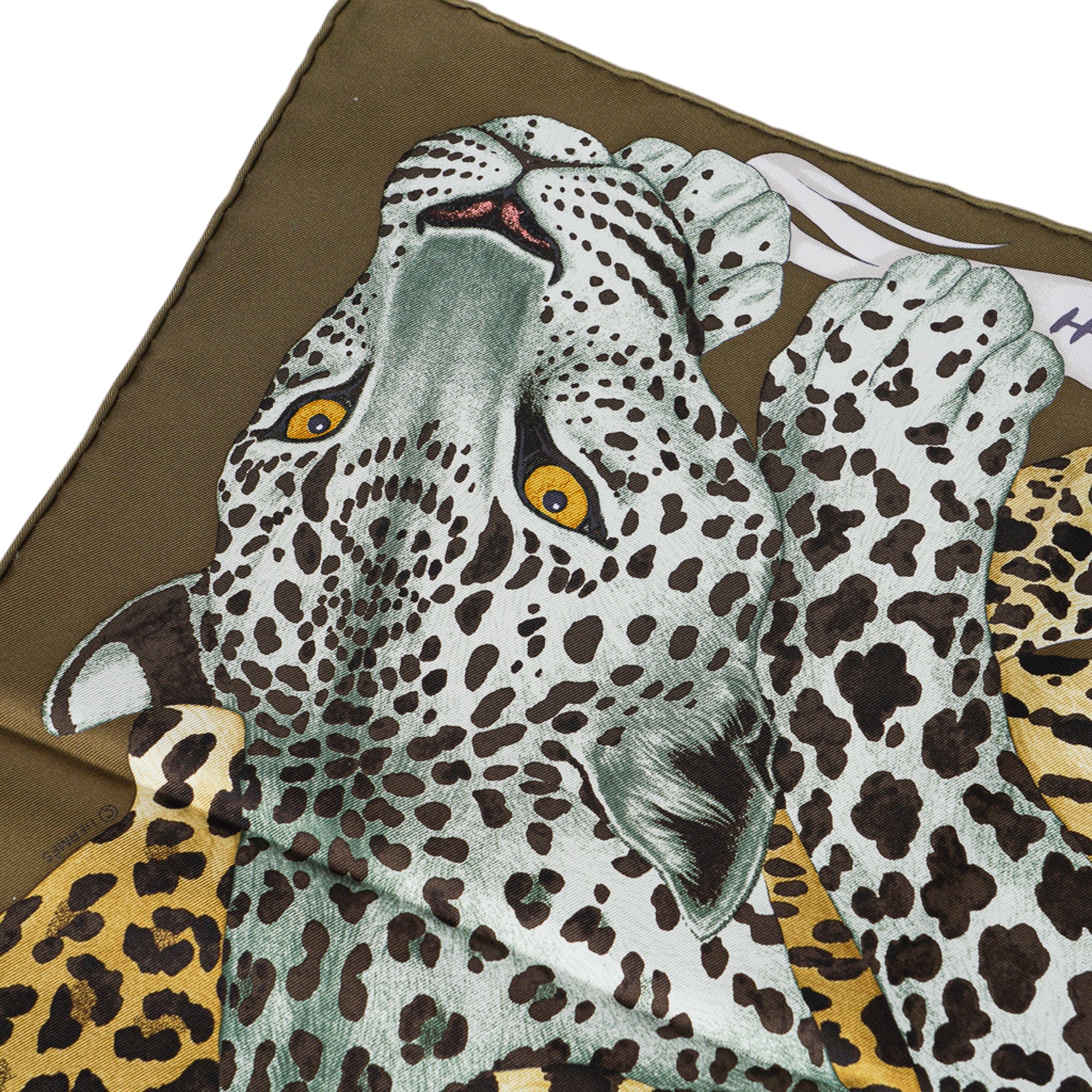 Hermès Silk Scarf « Lazy Leopardesses » by Arlette Ess. – Hermes Emporium