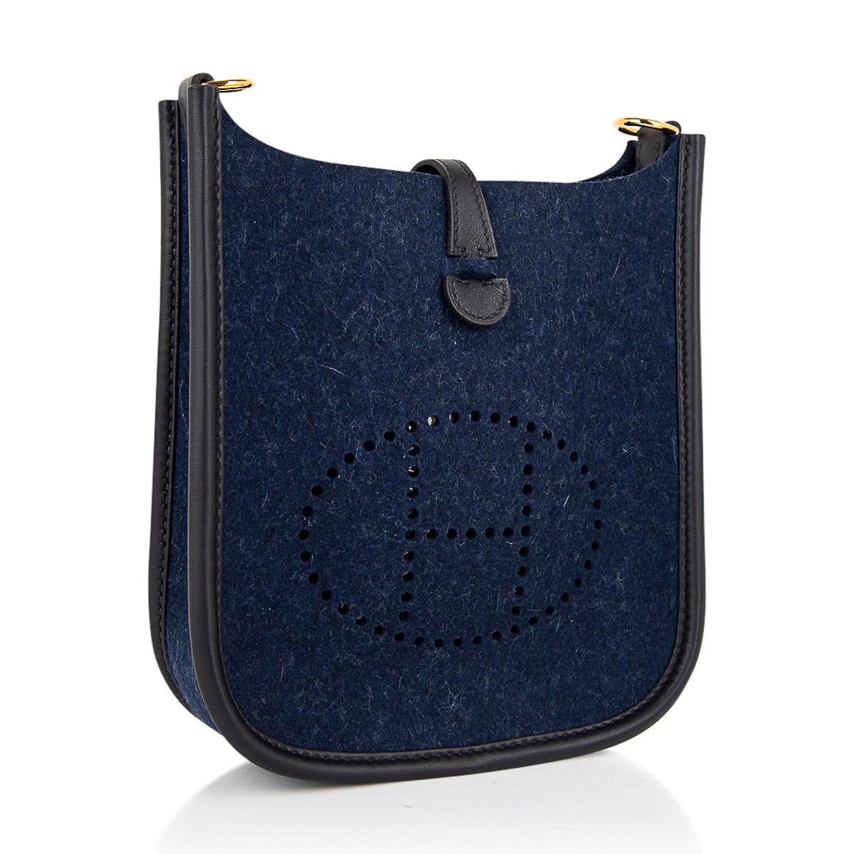 Hermes Mini Evelyne 16 Bleu De Prusse With Gold Plated Hardware, B Sta –  Found Fashion