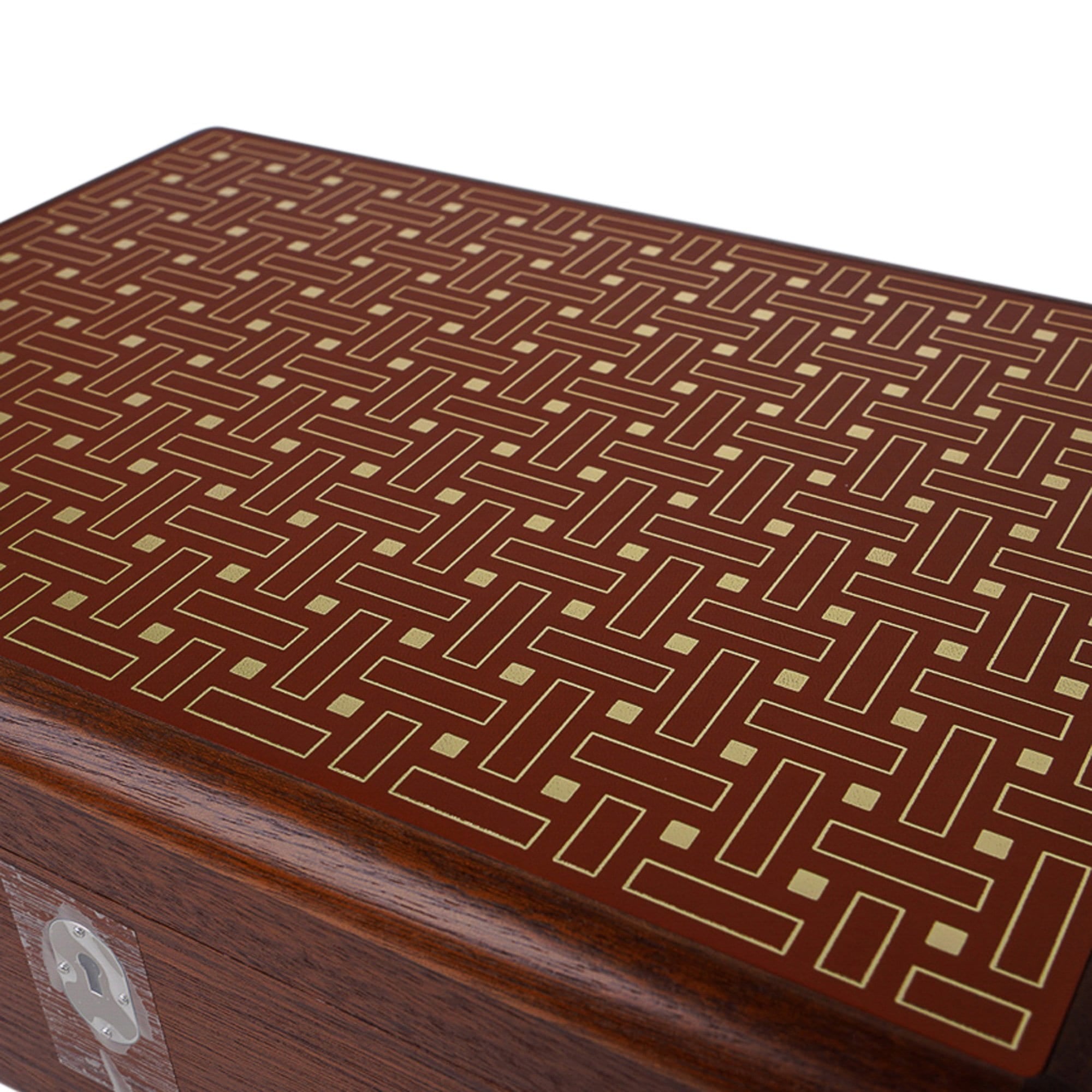 Hermes Elements Poker Box Sycamore New w/Box For Sale at 1stDibs