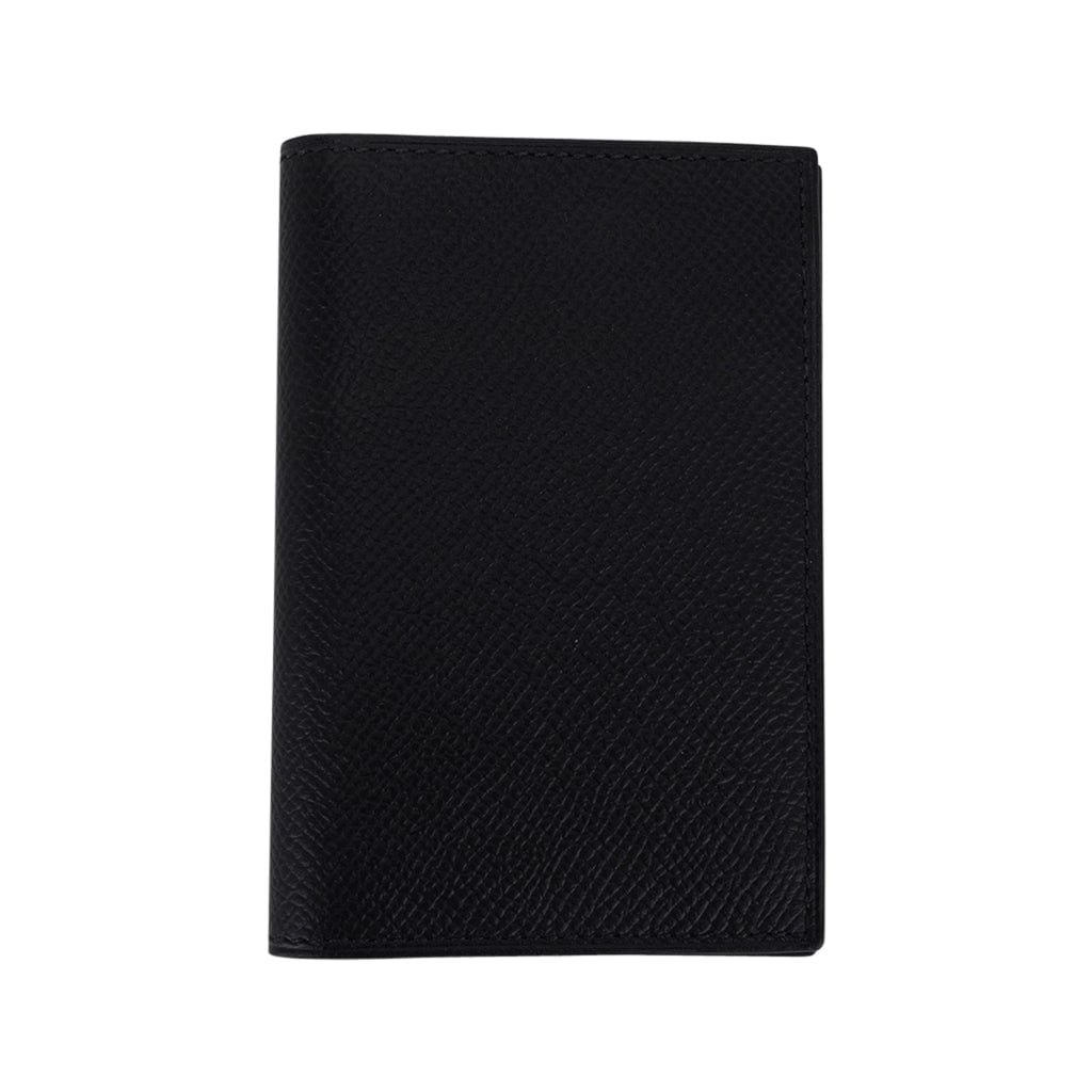 Hermes MC2 Euclide Card Holder Black Epsom Leather