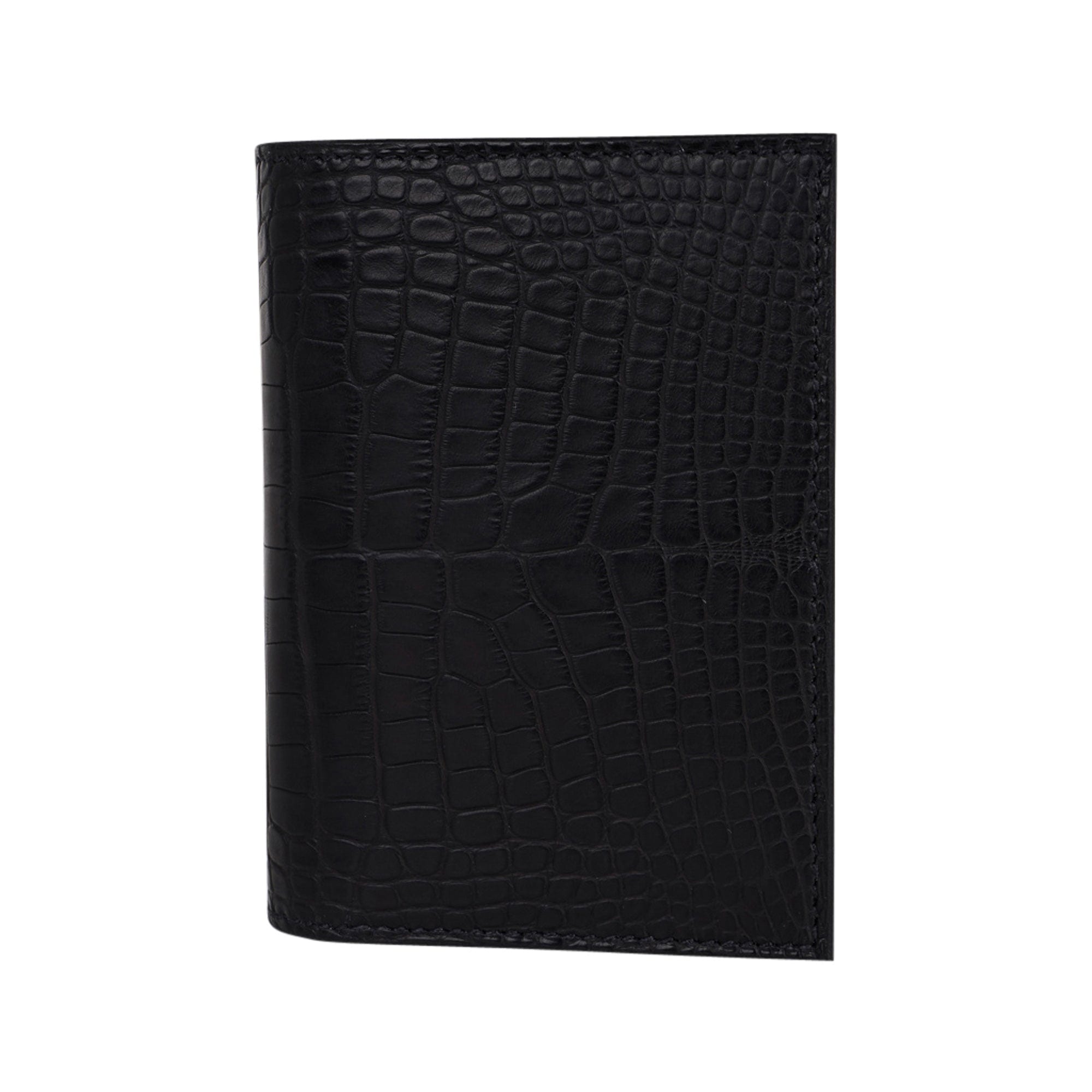 Hermes MC2 Euclide Card Case Black Matte Alligator New w/ Box