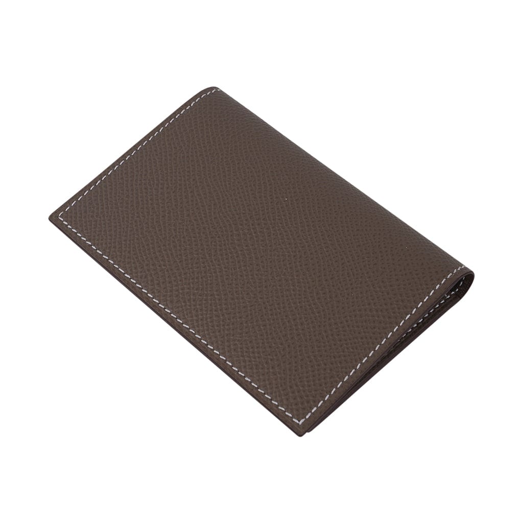 Hermes MC2 Euclide Card Holder Case Leather Black 2175101