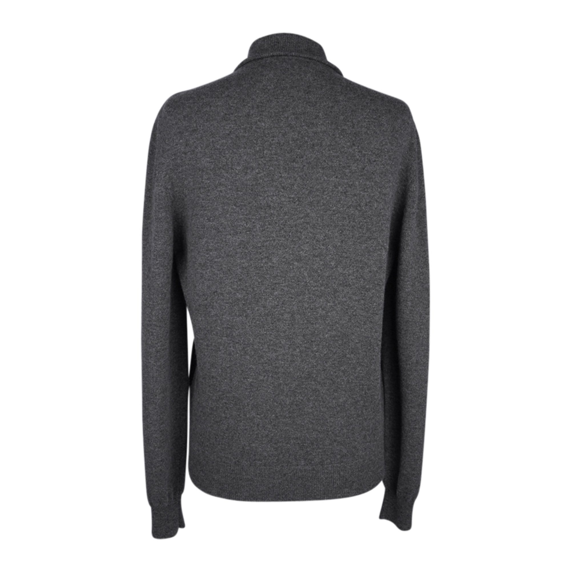 LOUIS VUITTON Black Grey 2Tone Cotton Cardigan Sweater Jacket