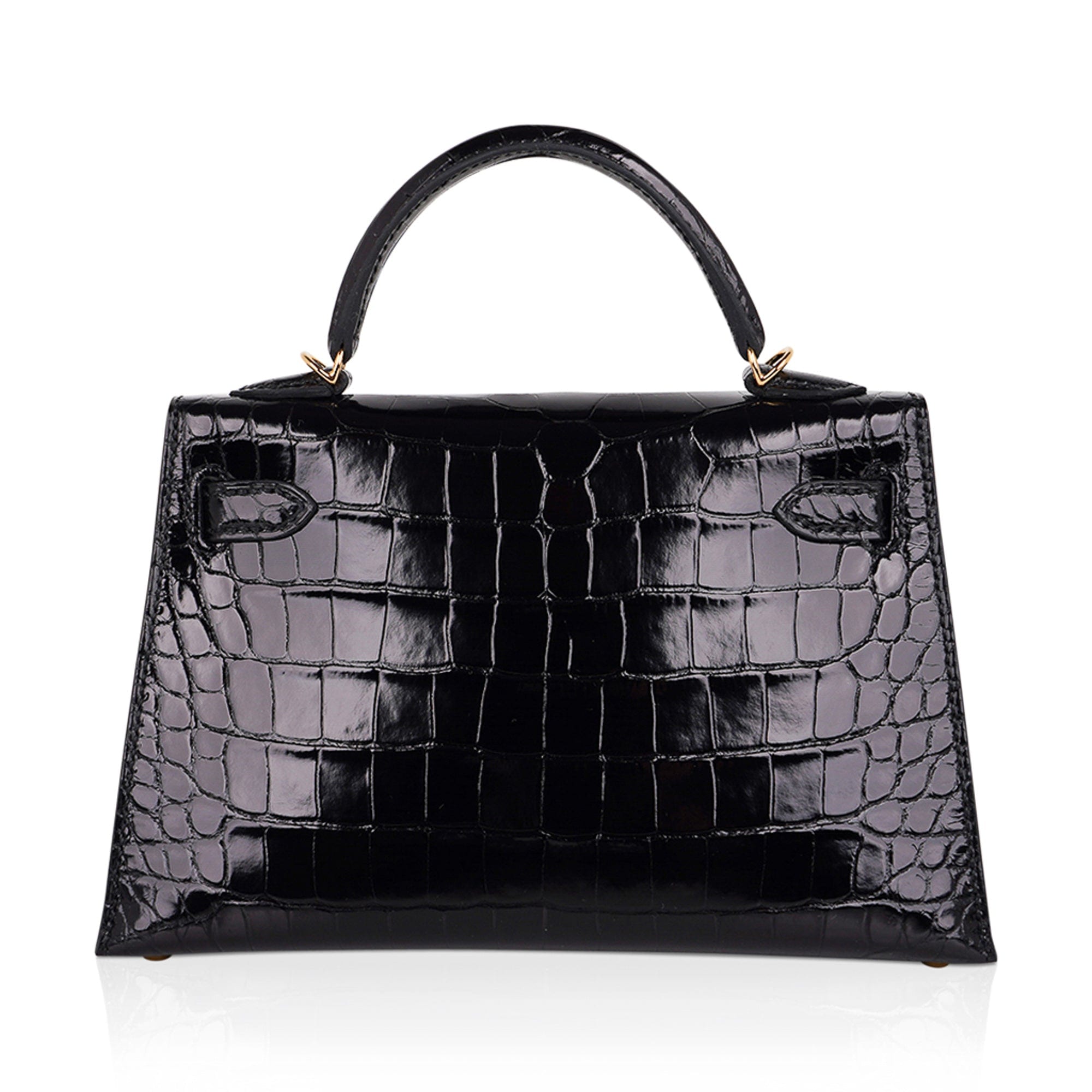Hermès Shiny Alligator Mini Kelly II Sellier 20 - Handle Bags