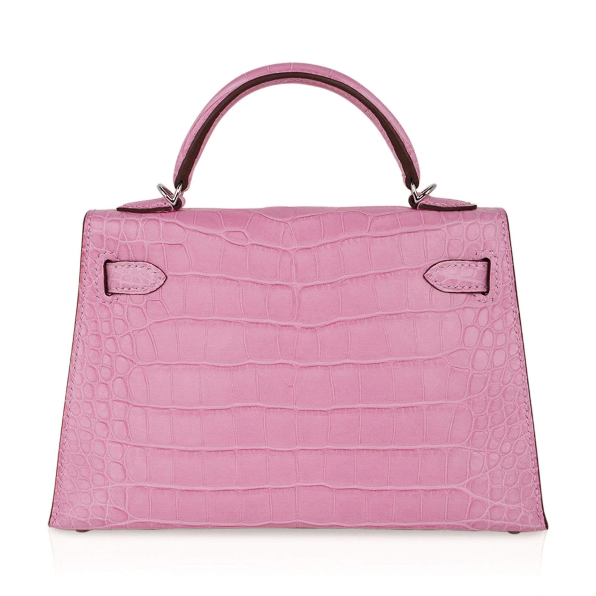 Hermes Kelly 20 Mini Sellier Bag 5P Pink Matte Alligator Palladium Lim ...