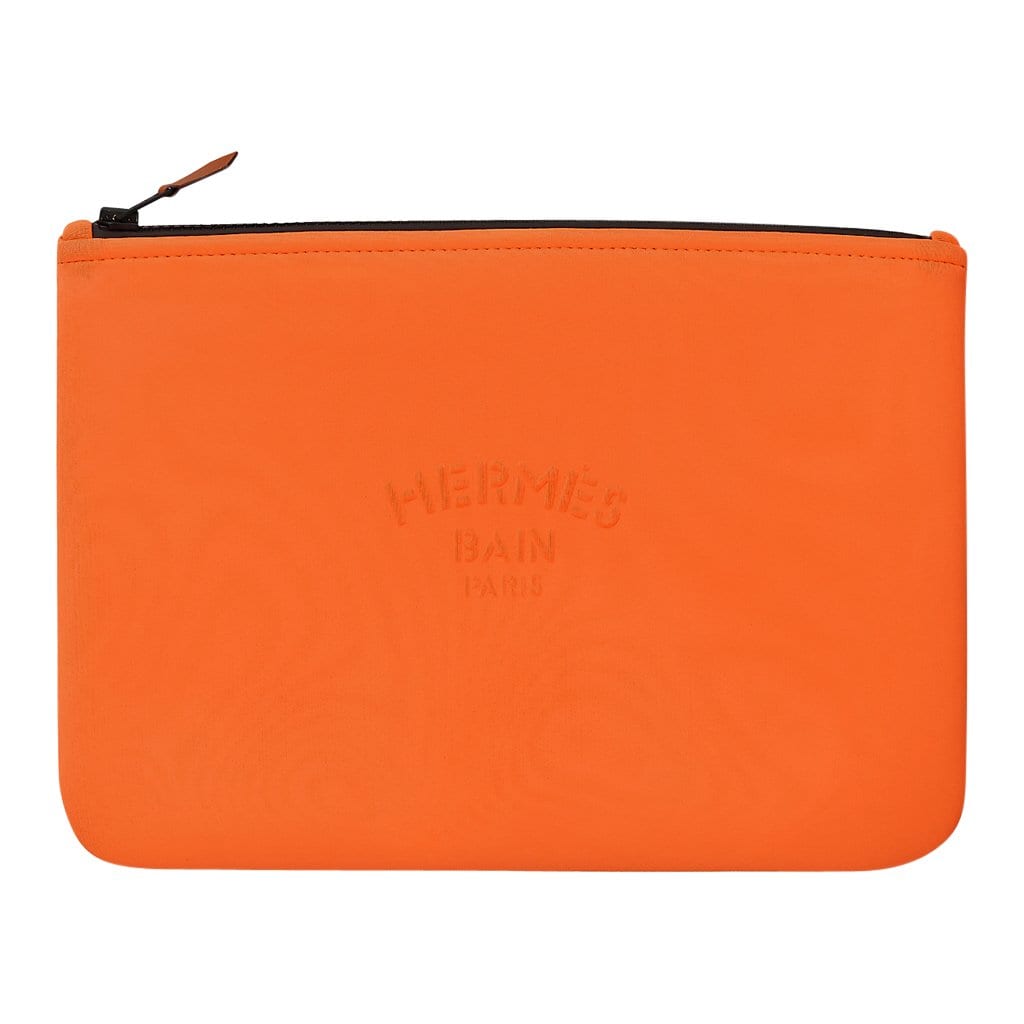 Hermes, Accessories, Authentic Hermes Orange Leather Cell Phone Cover