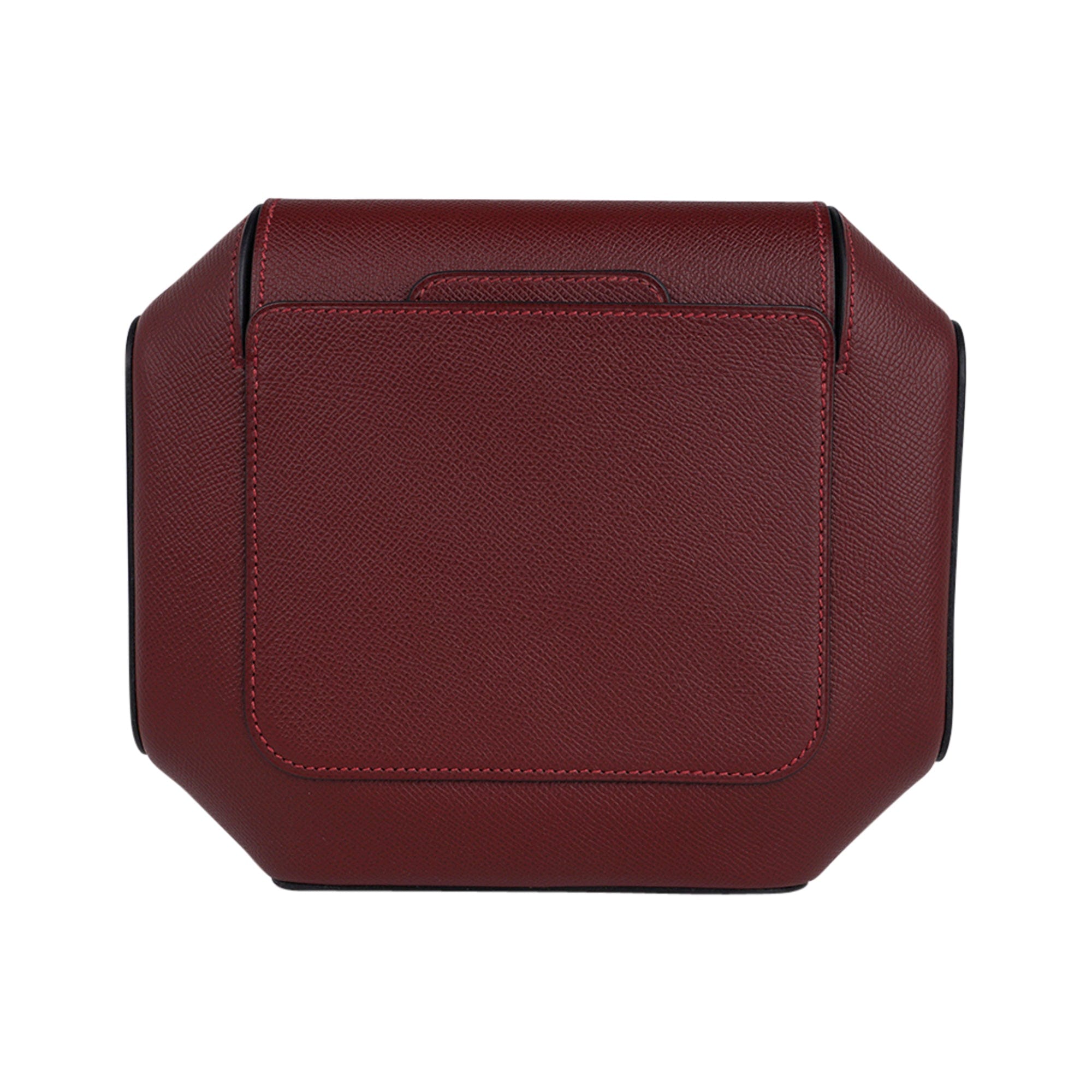 Hermes Octogone Pochette Clutch Bag Rouge H Epsom New Limited Edition –  Mightychic