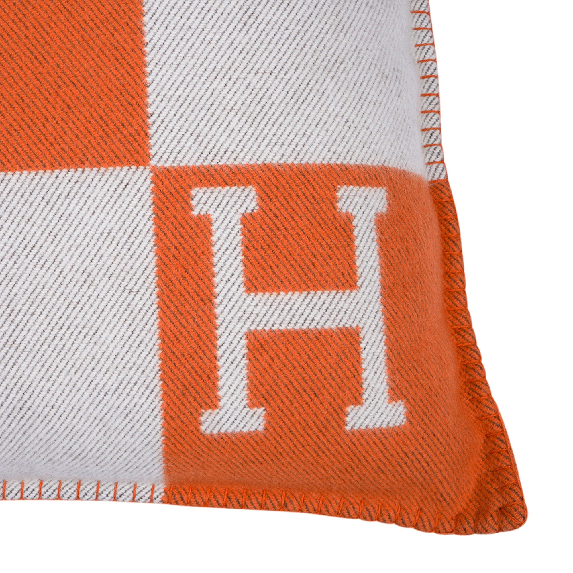 Hermes Cushion Avalon I PM Orange Throw Pillow Set of Two