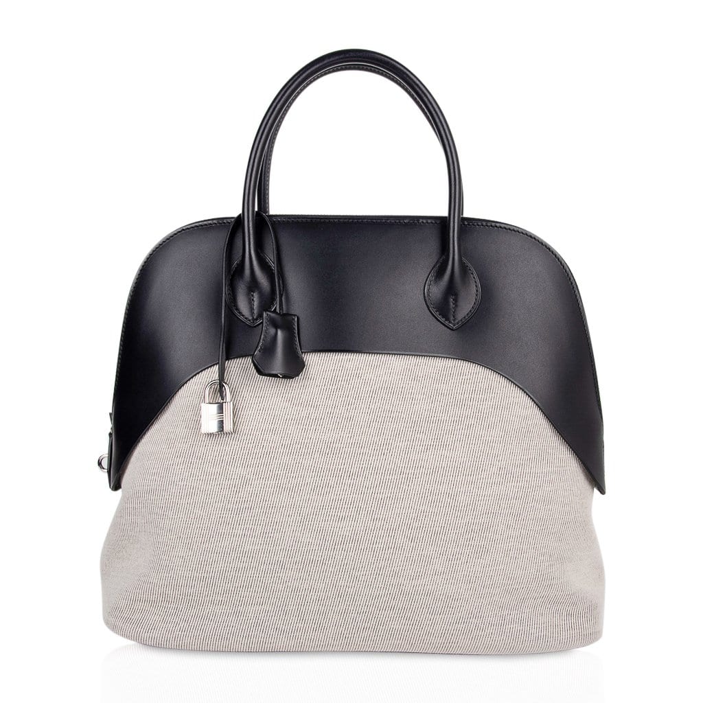 Hermès Mini Bolide Handbag in black Chevrè leather – Fancy Lux