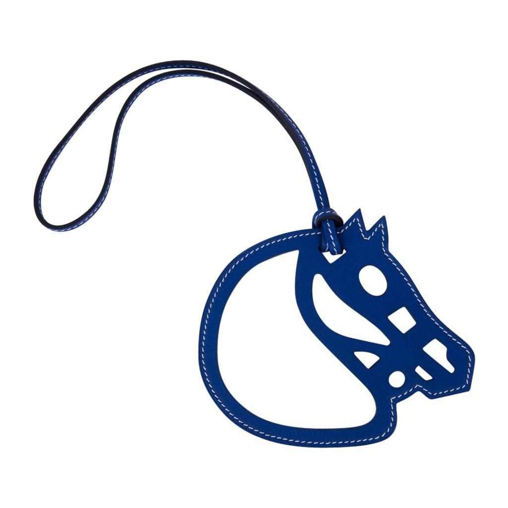 HERMES Paddock Cheval Horse Charm Bleu Electric