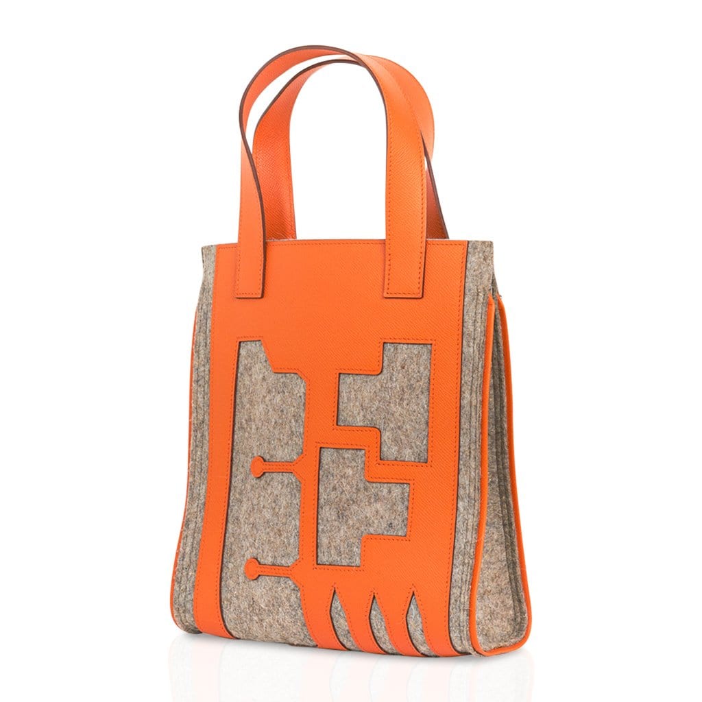 Hermes Petit h Skeleton Tote Feu Pascale Mussard Limited Edition Bag