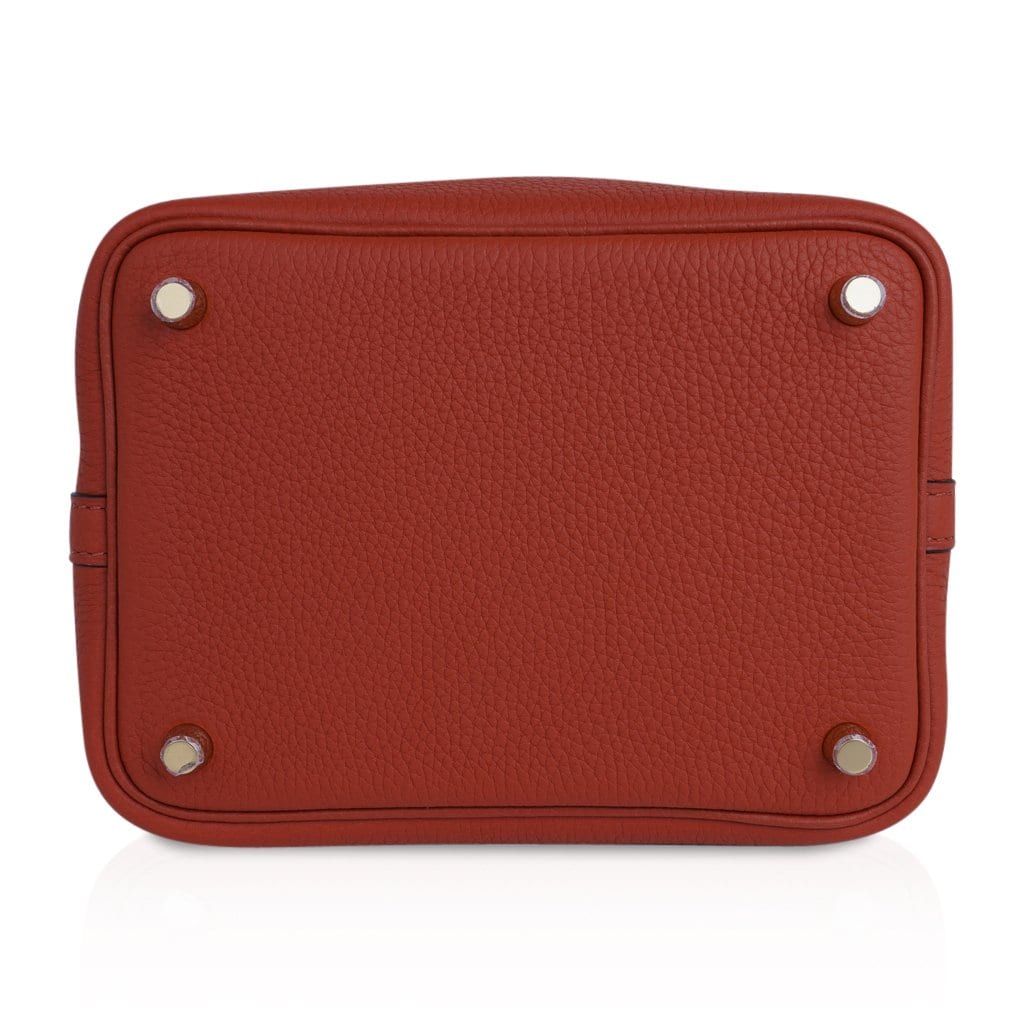 Hermès Hermes Red Clemence Picotin GM Leather Pony-style calfskin