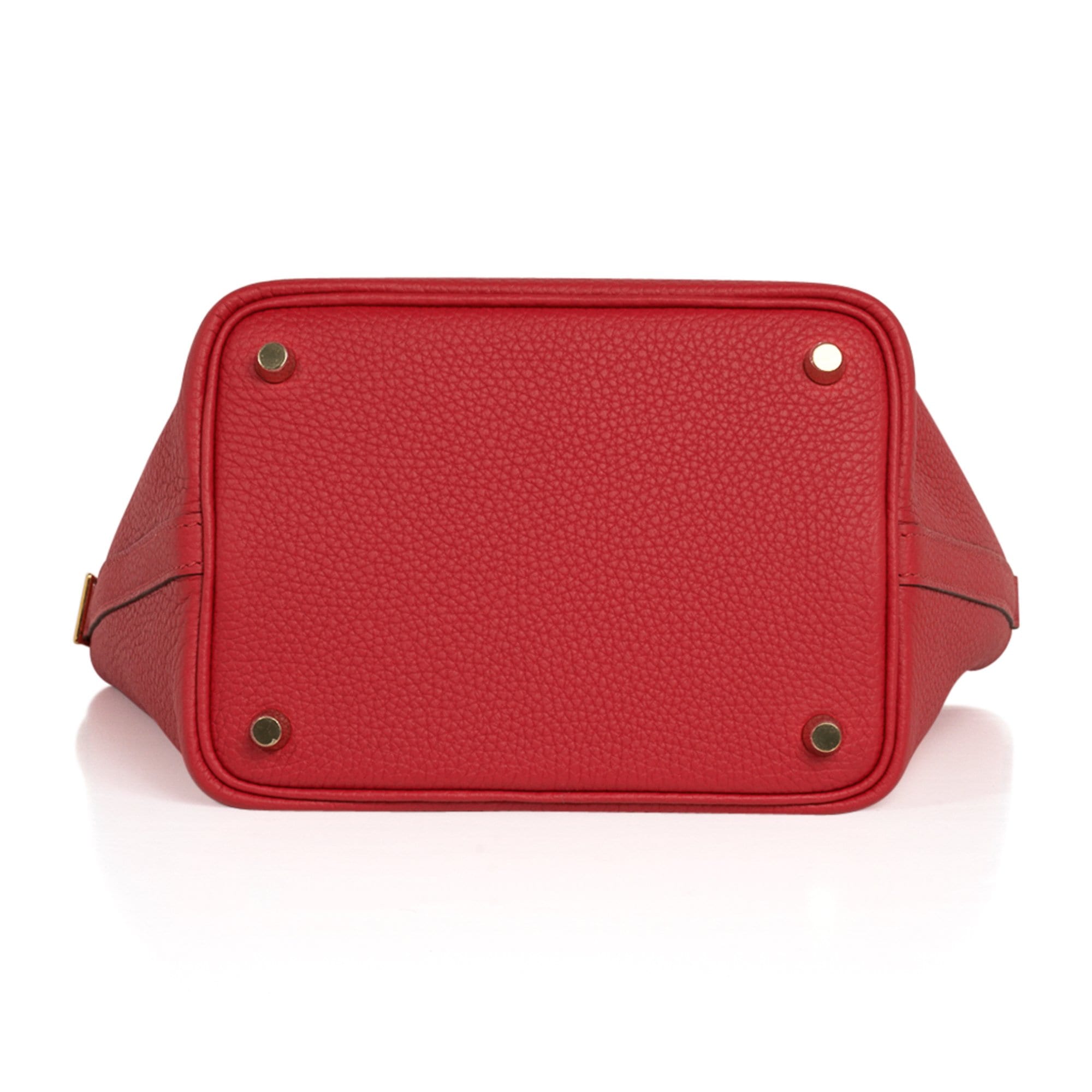 Hermès Picotin Lock 18 Rouge Tomate Taurillon Clemence with Gold Hardware -  Bags - Kabinet Privé