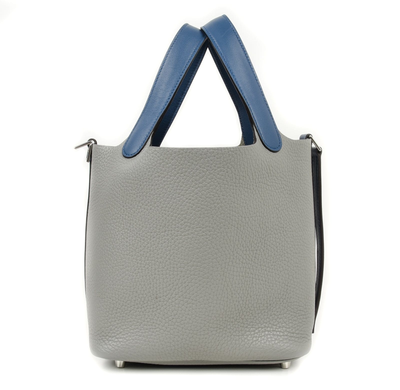 Hermes Picotin Lock Touch Bag 18cm Gris Mouette Blue Agate Limited